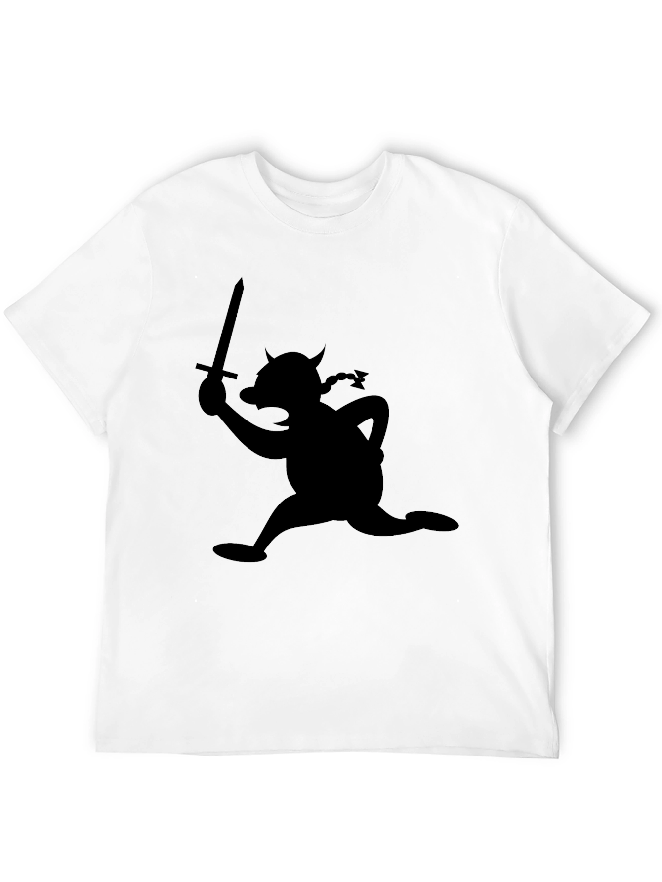 Viking Cartoon Silhouette T-Shirt