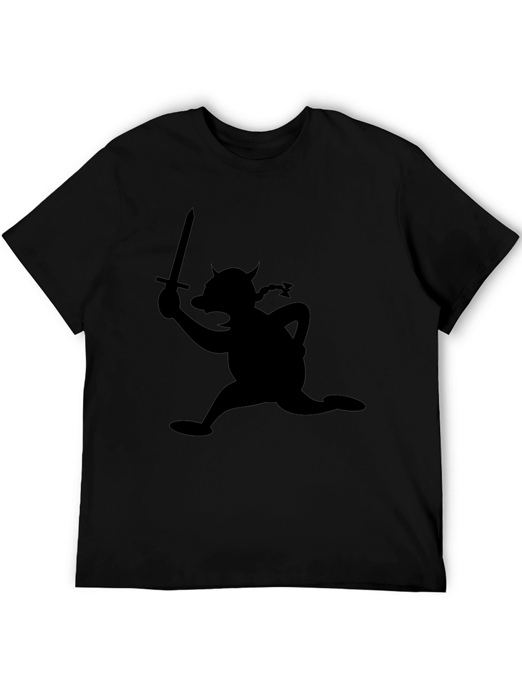 Viking Cartoon Silhouette T-Shirt