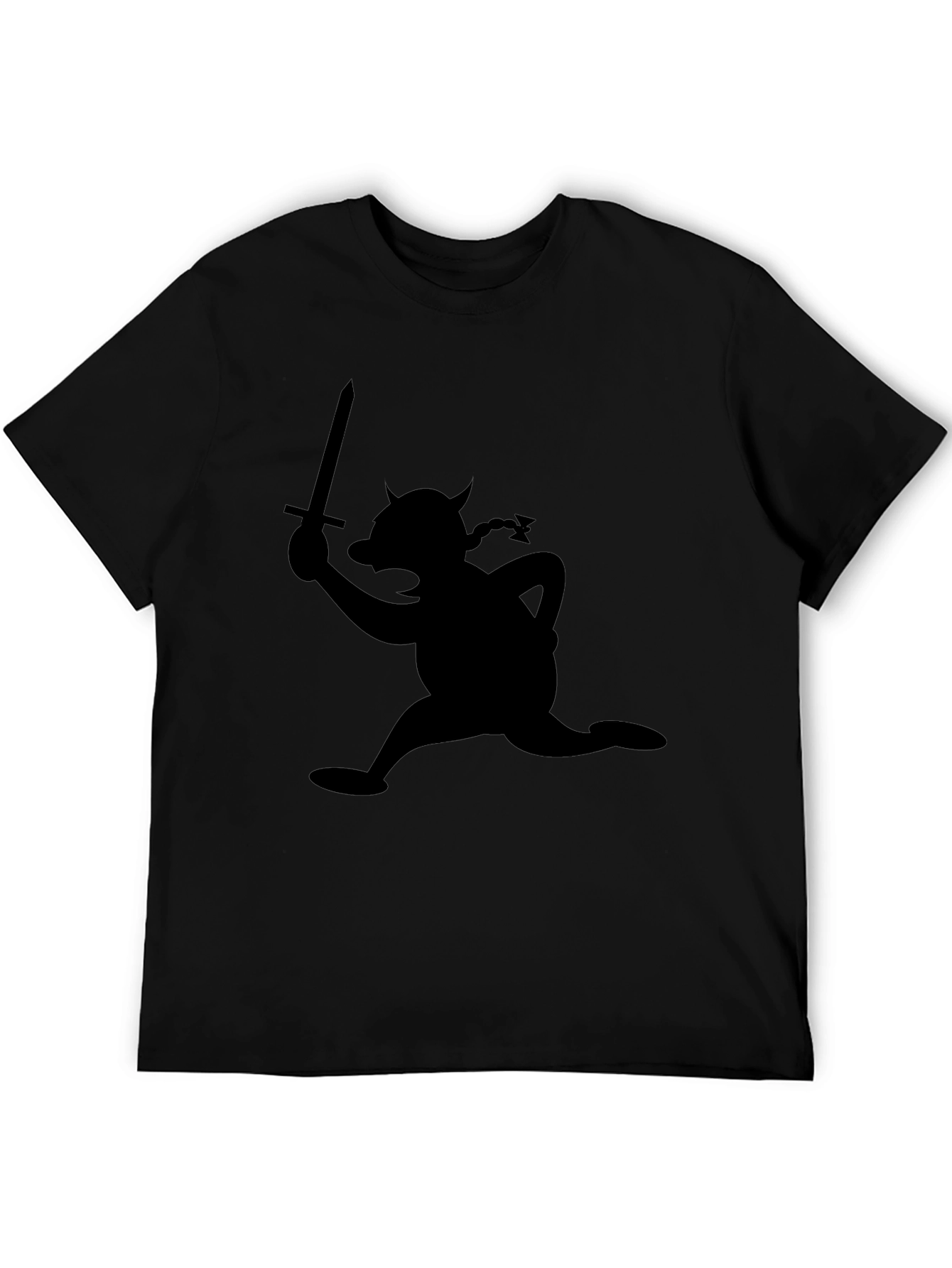 Viking Cartoon Silhouette T-Shirt
