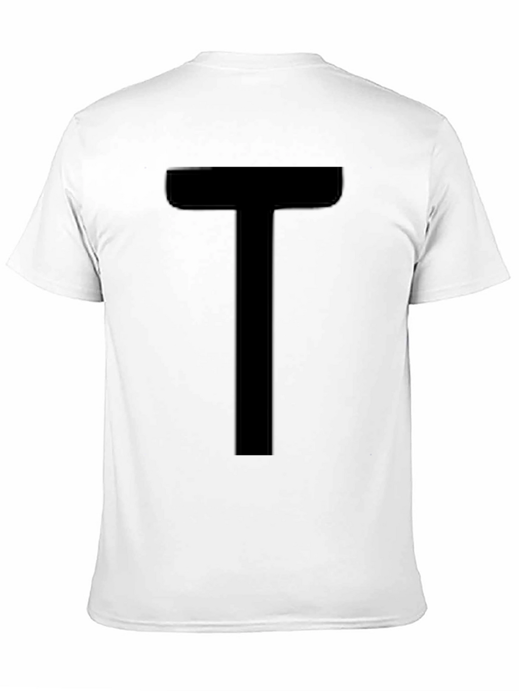 Bold T Graphic Tee - Black Cotton Comfort