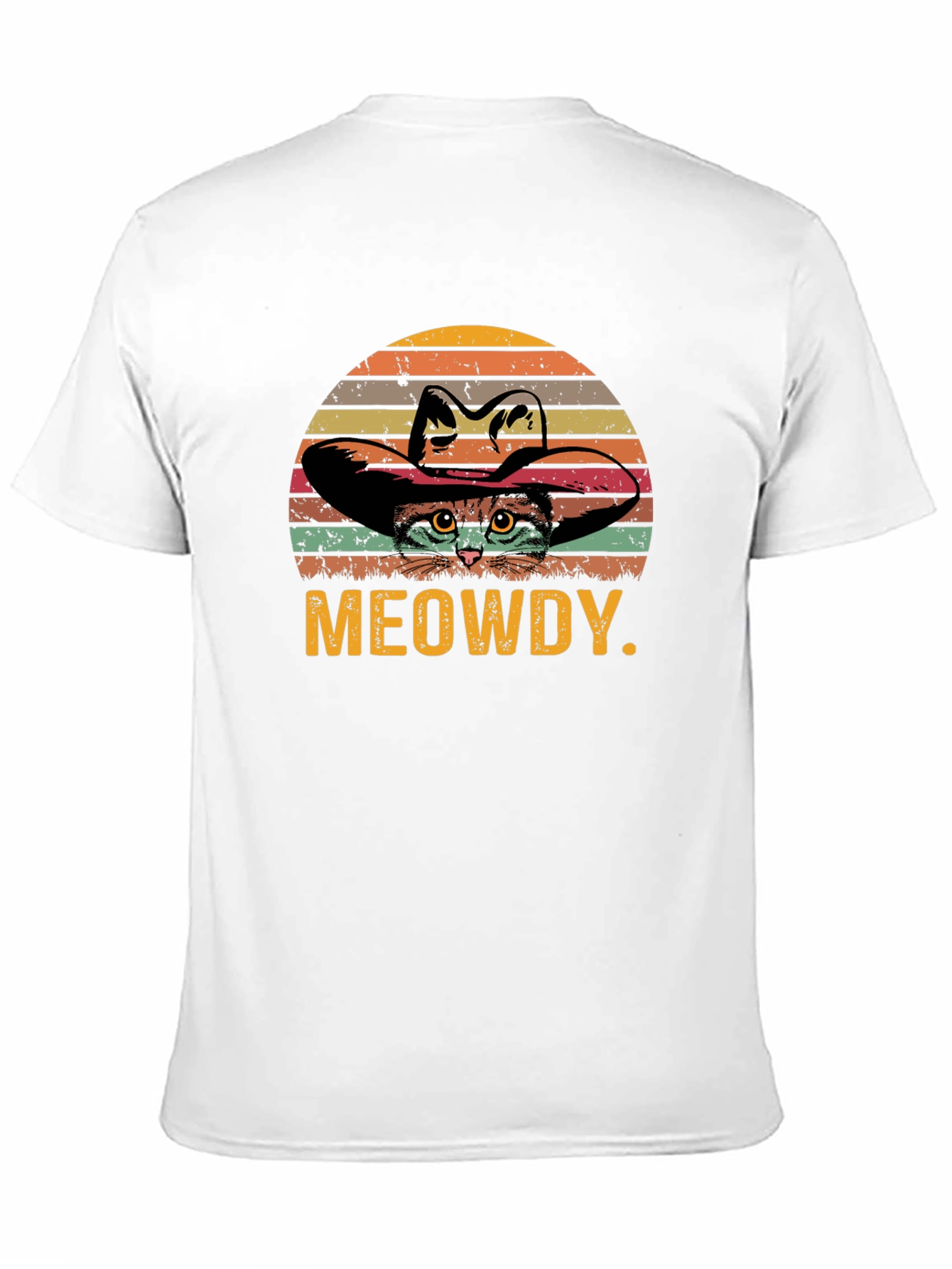 Meowdy Cat Cowboy Graphic T-Shirt