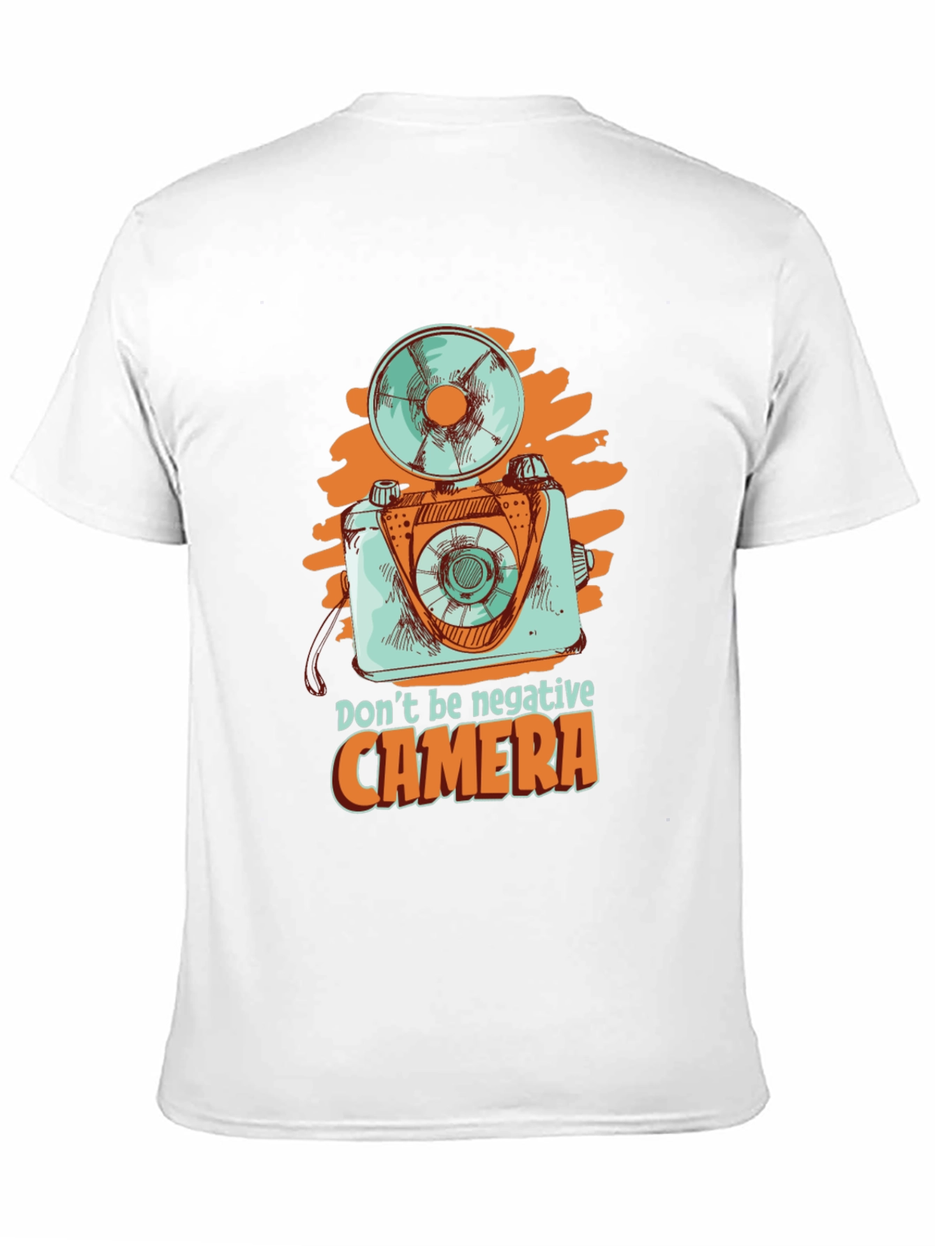 Retro Camera Graphic Tee - Dont Be Negative!
