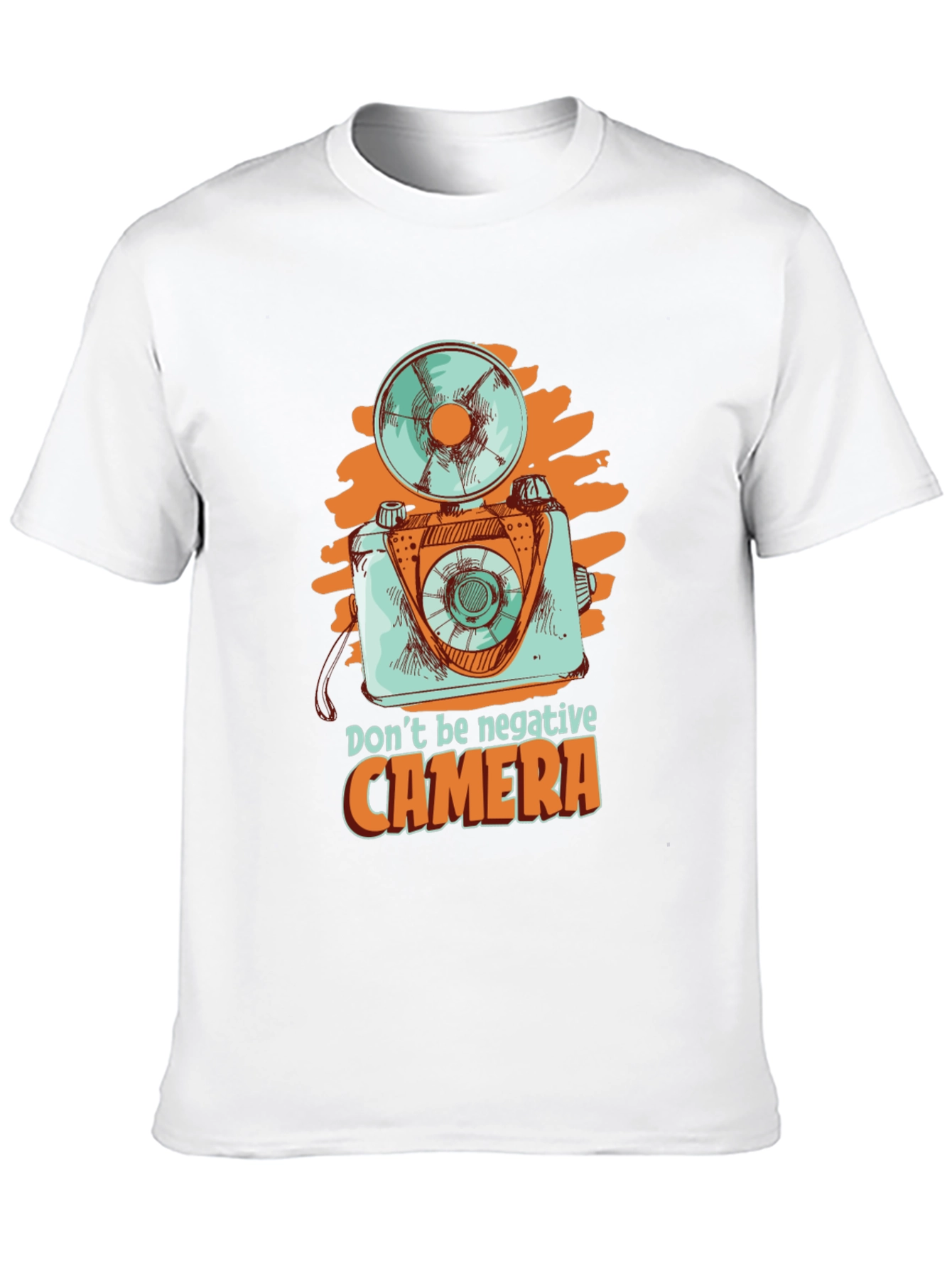 Retro Camera Graphic Tee - Dont Be Negative!