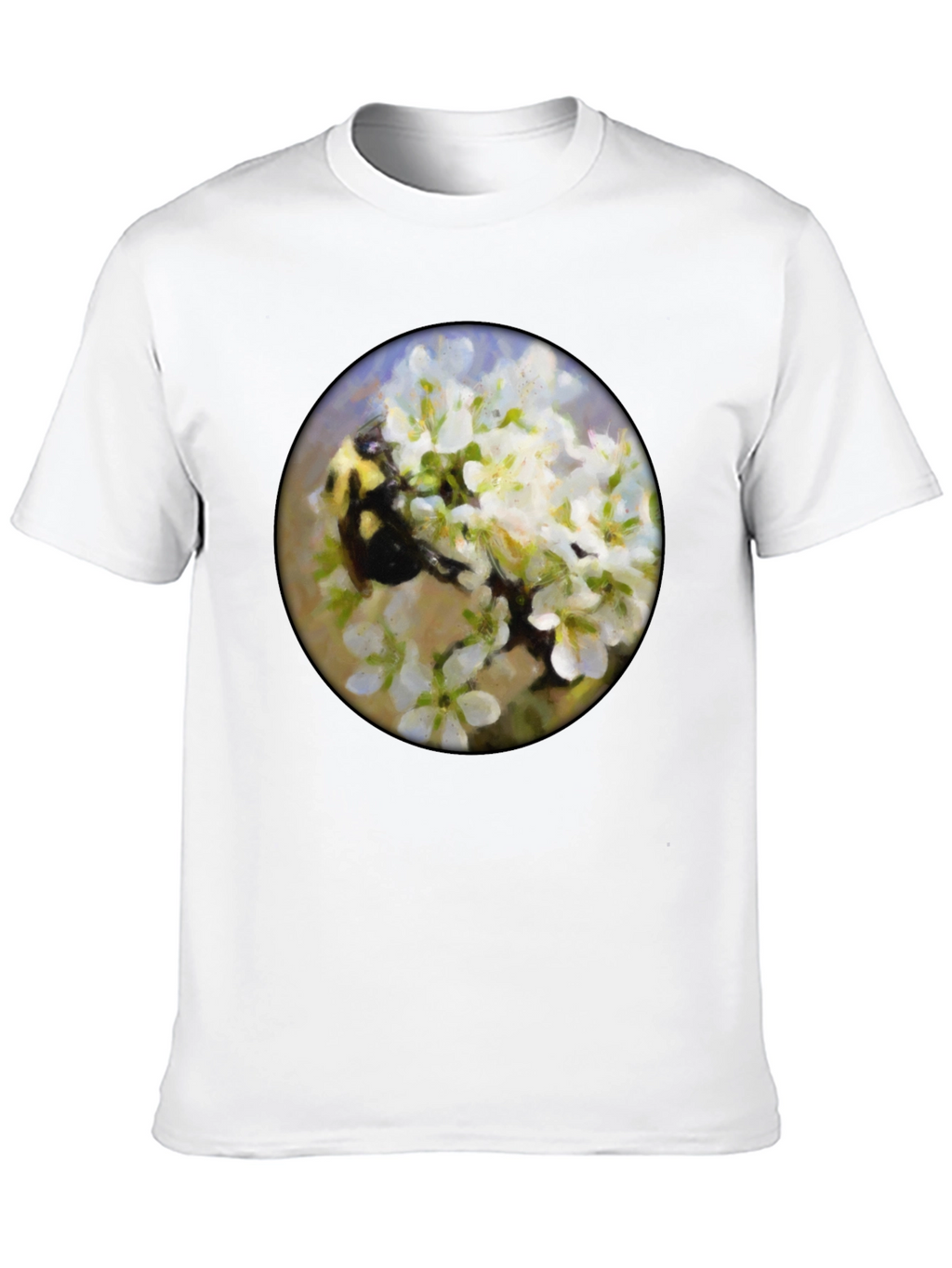 Bumble Bee Floral T-Shirt - Nature Lover Tee