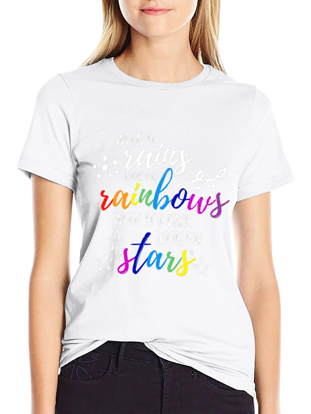 When It Rains Look For Rainbows T-Shirt