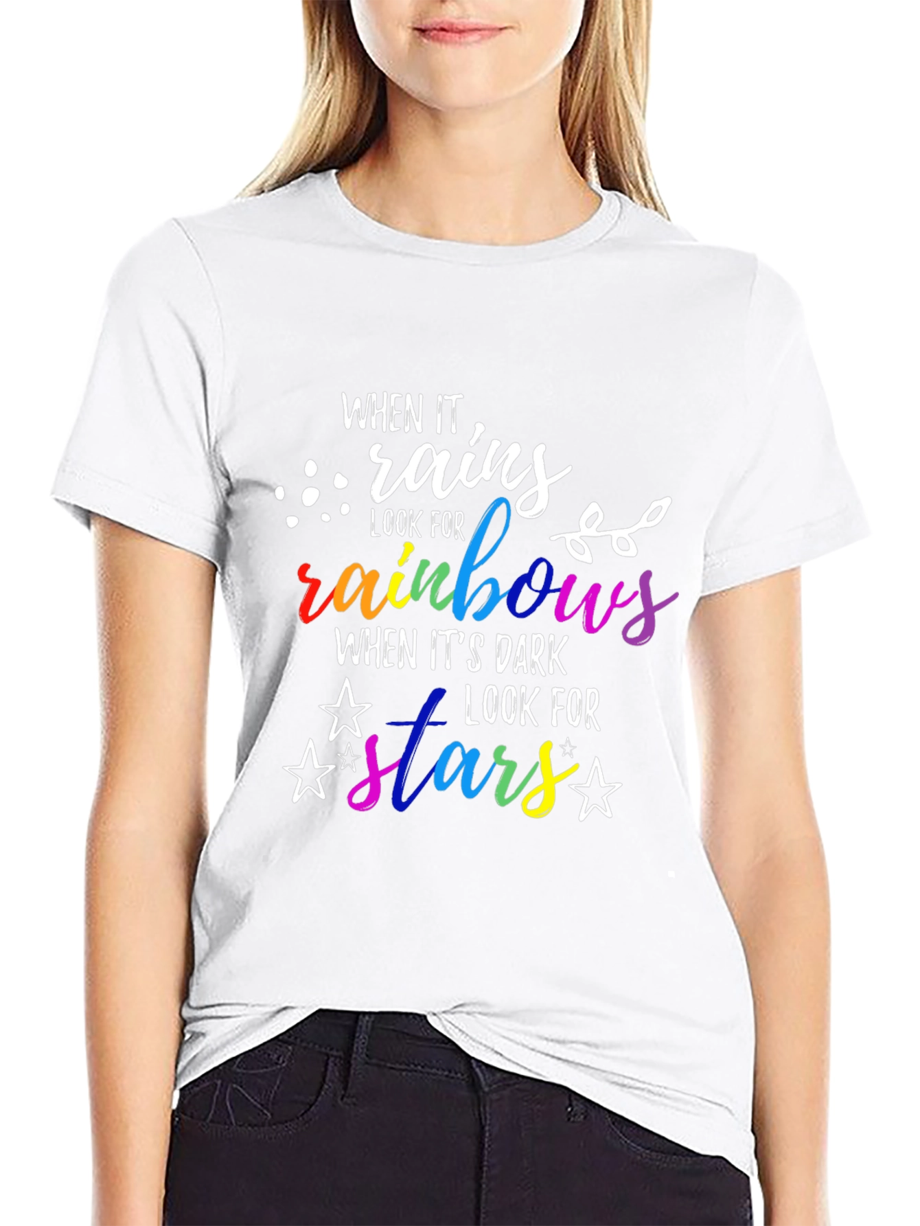 When It Rains Look For Rainbows T-Shirt