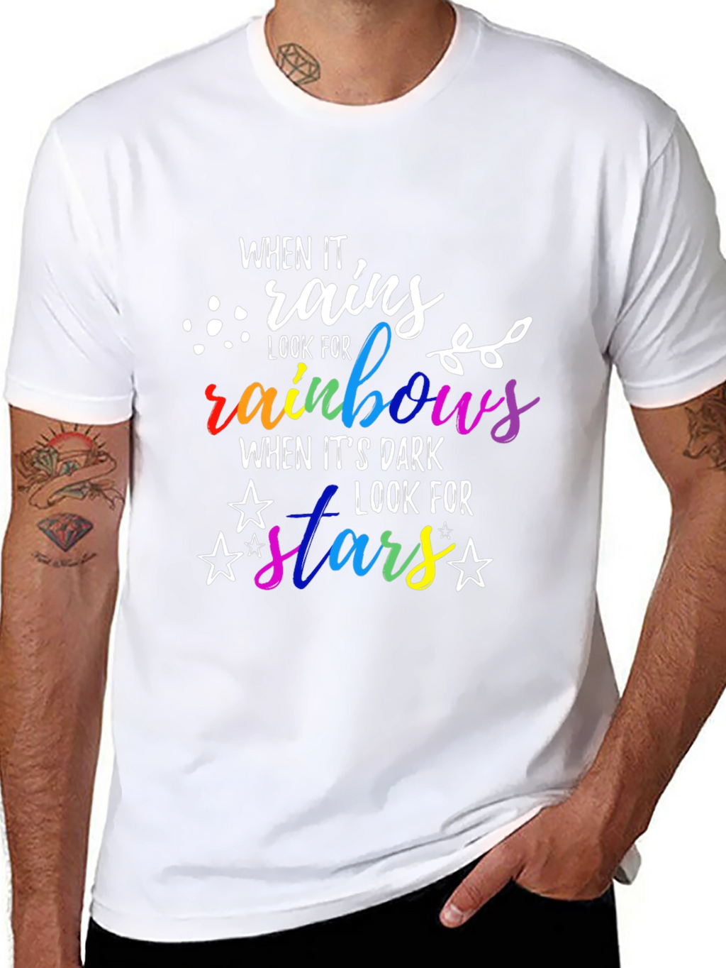 When It Rains Look For Rainbows T-Shirt