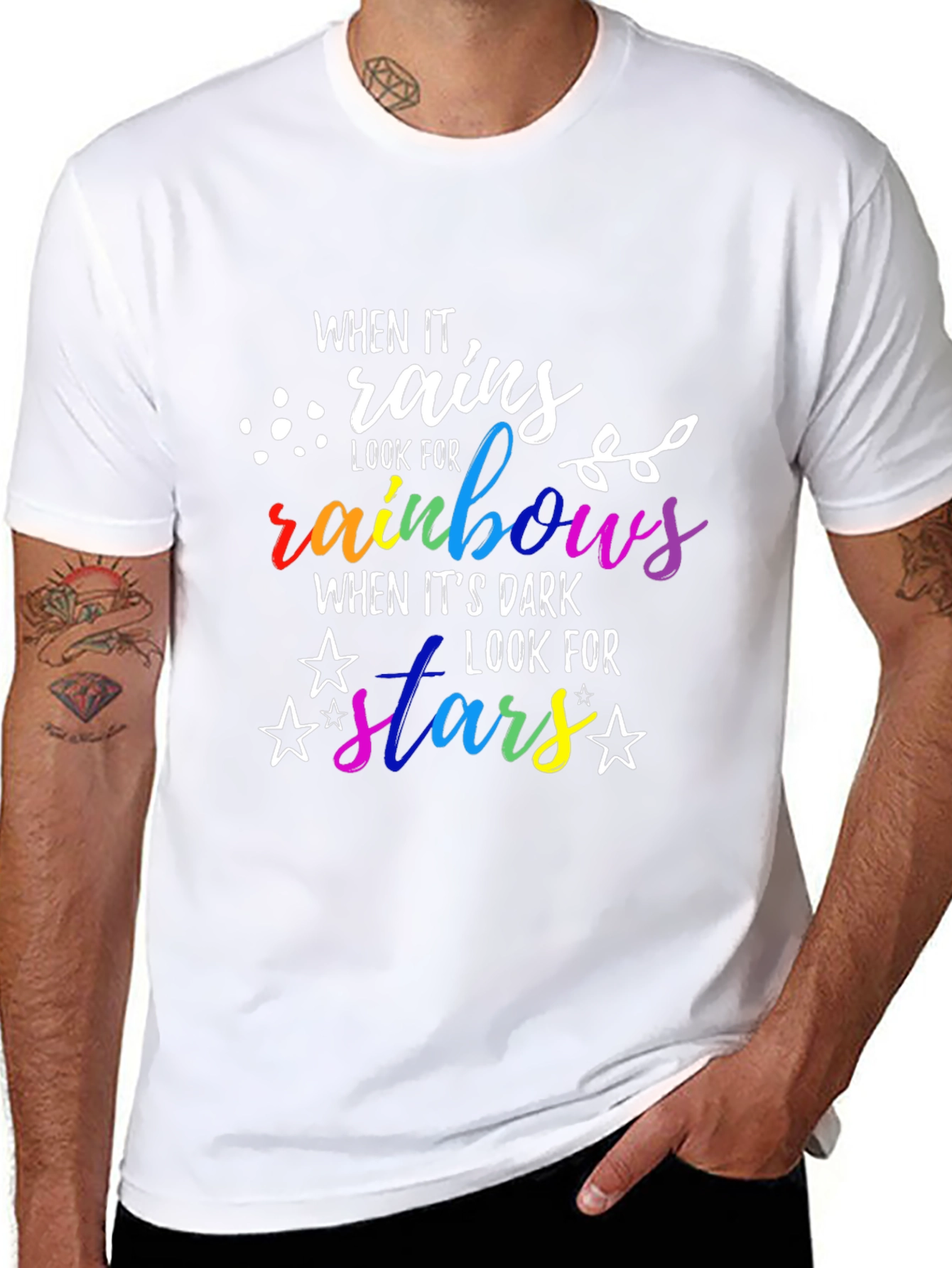 When It Rains Look For Rainbows T-Shirt