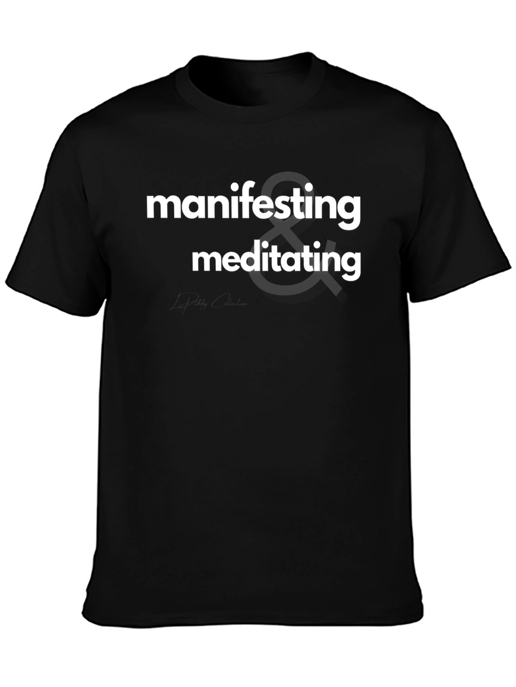 Manifesting & Meditating Black Graphic Tee