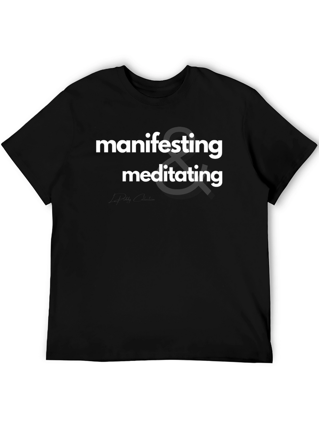 Manifesting & Meditating Black Graphic Tee