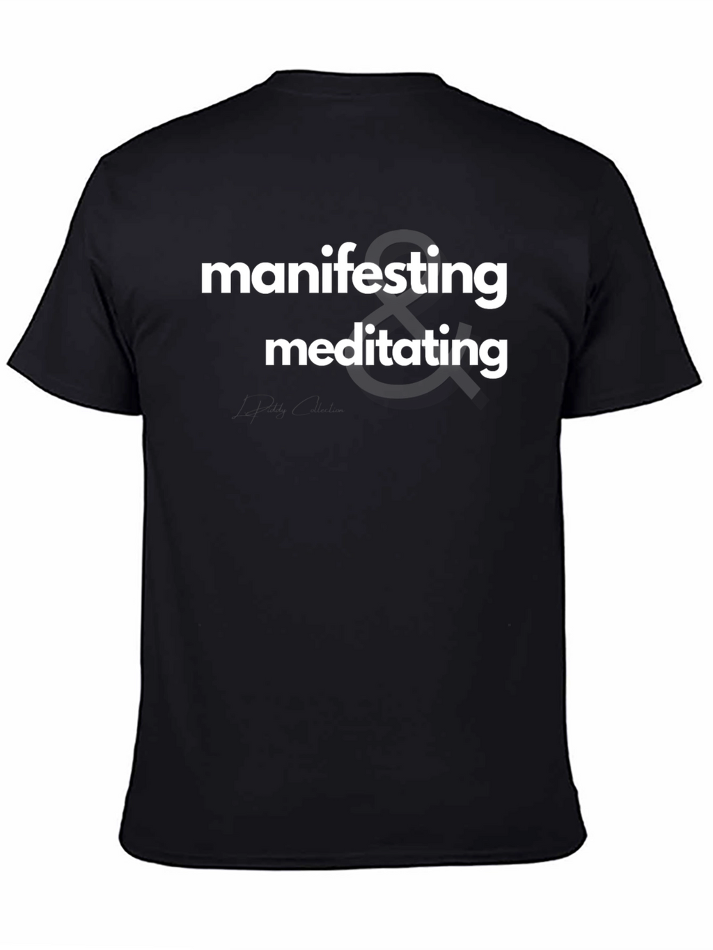 Manifesting & Meditating Black Graphic Tee