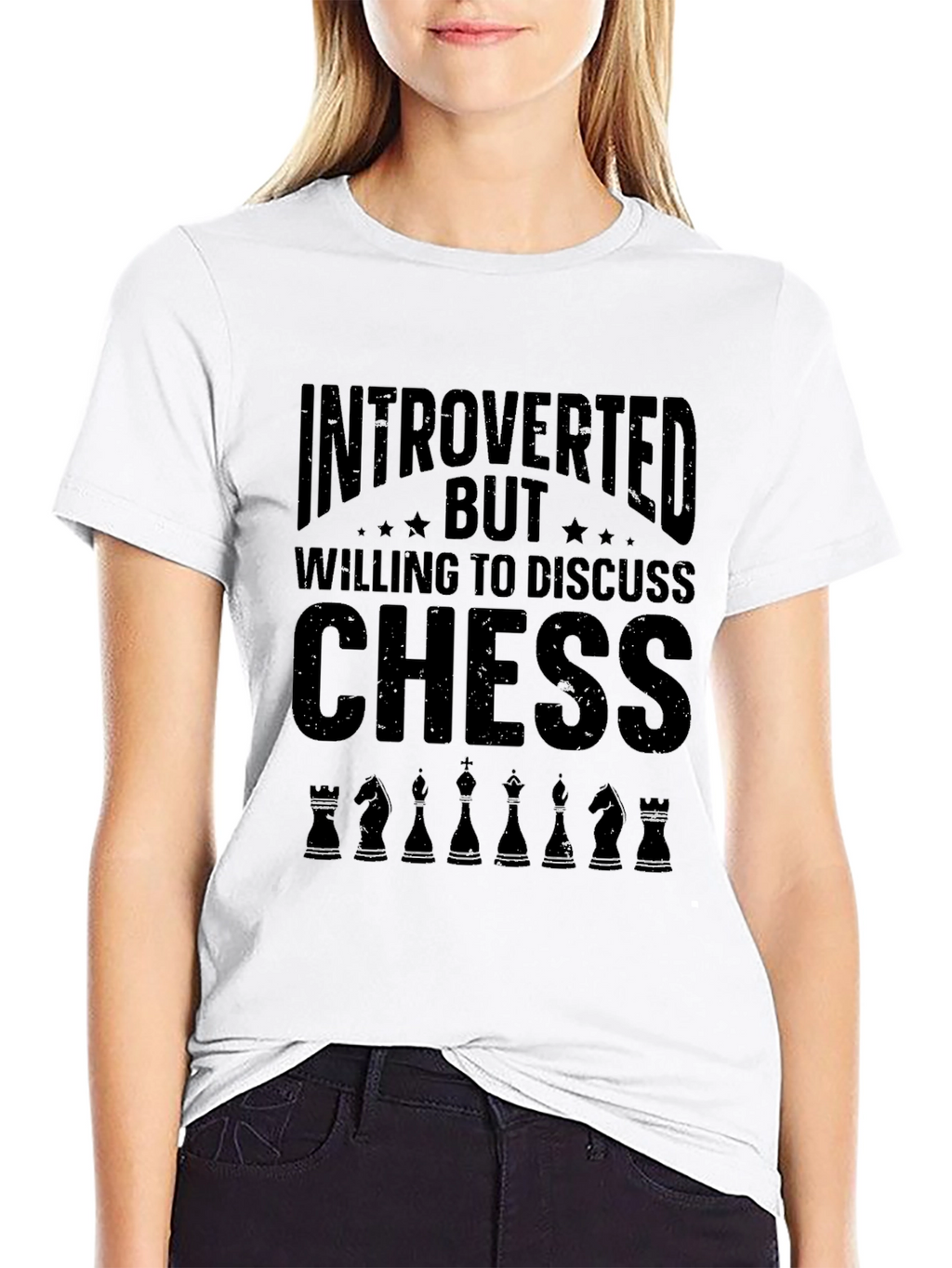 Introverted Chess T-Shirt - Playful Design