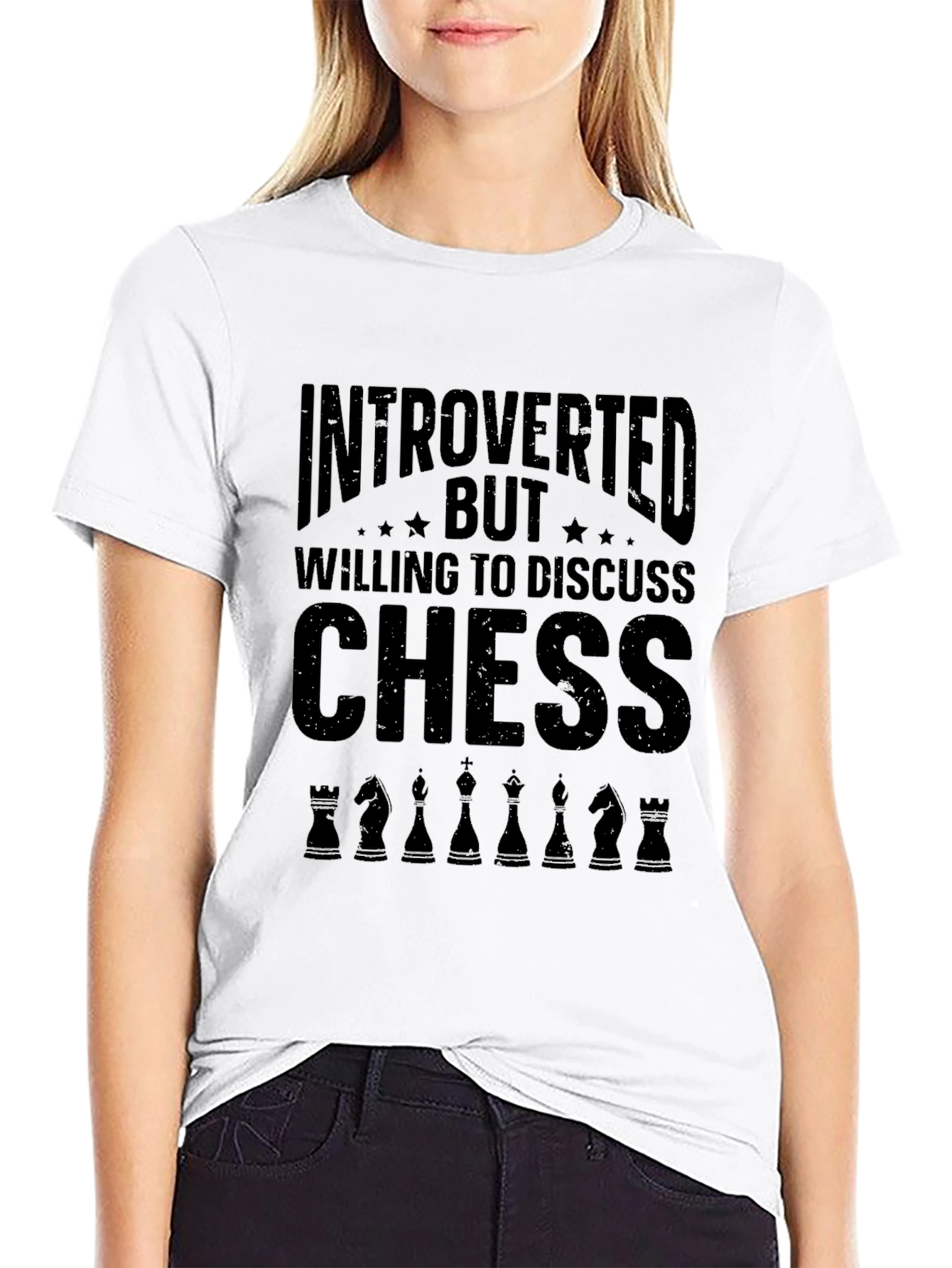 Introverted Chess T-Shirt - Playful Design