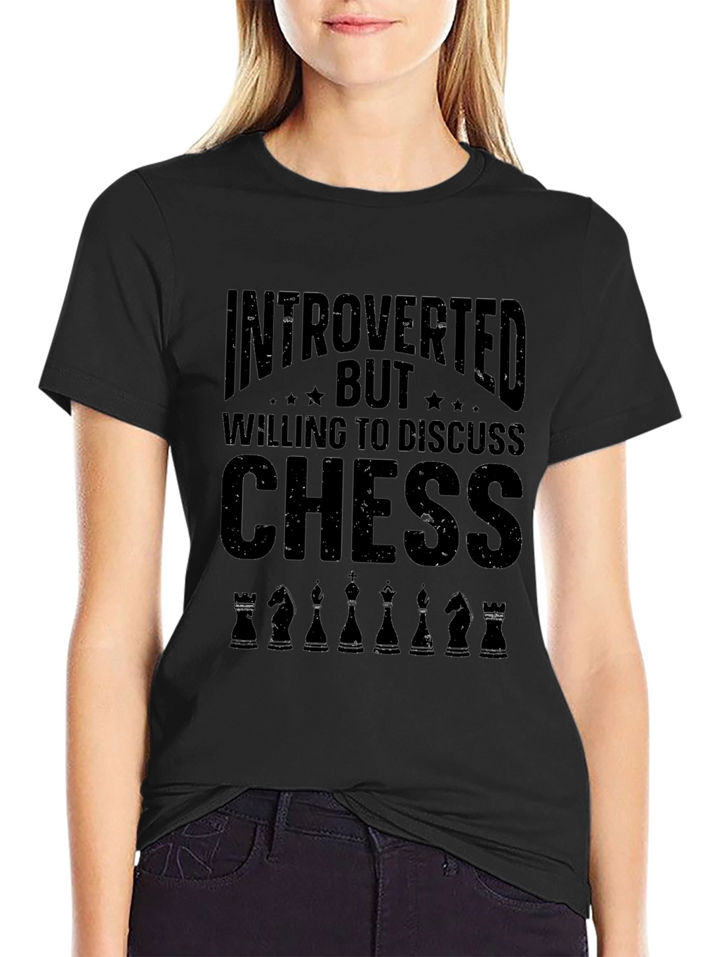 Introverted Chess T-Shirt - Playful Design