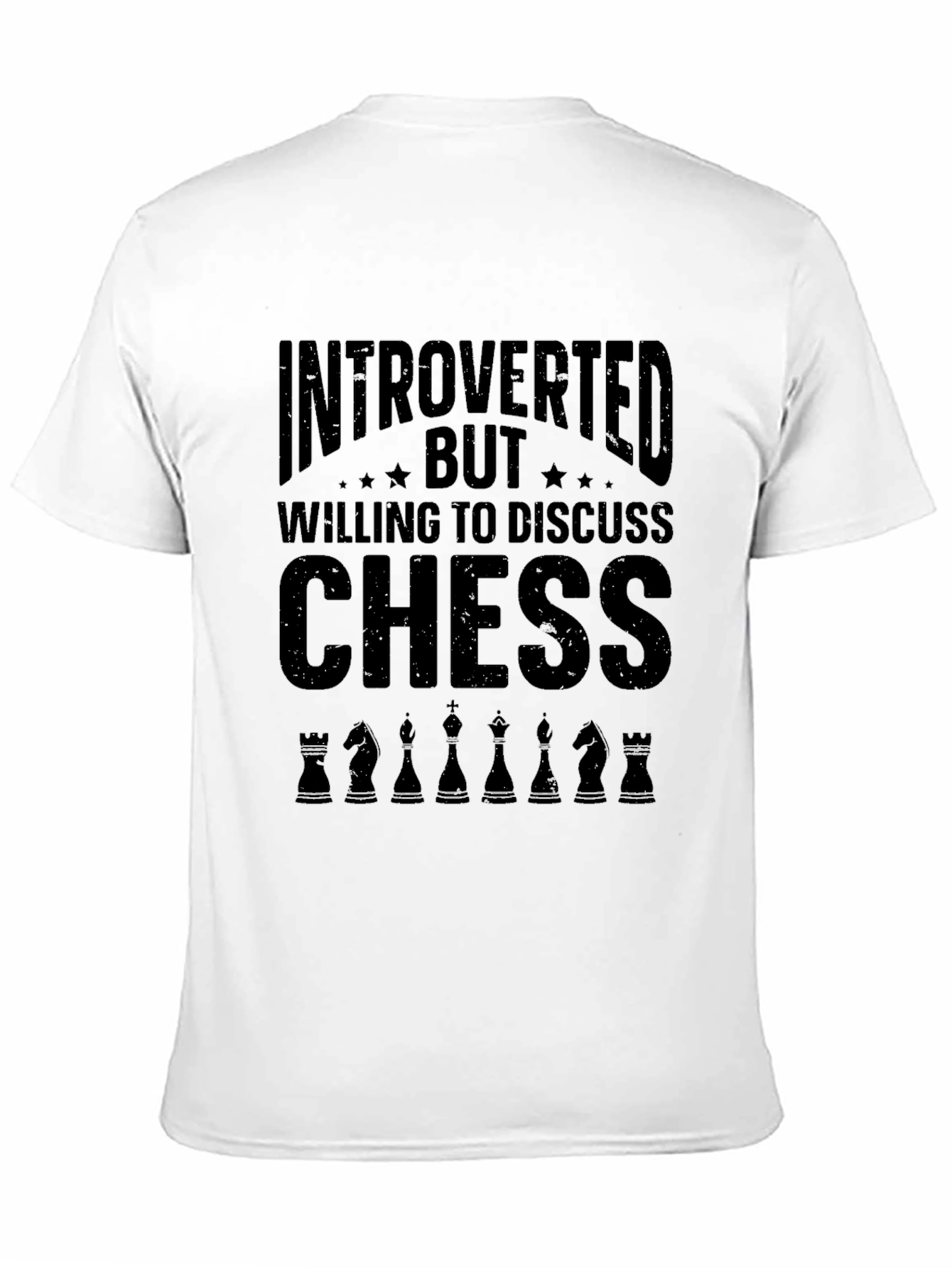 Introverted Chess T-Shirt - Playful Design
