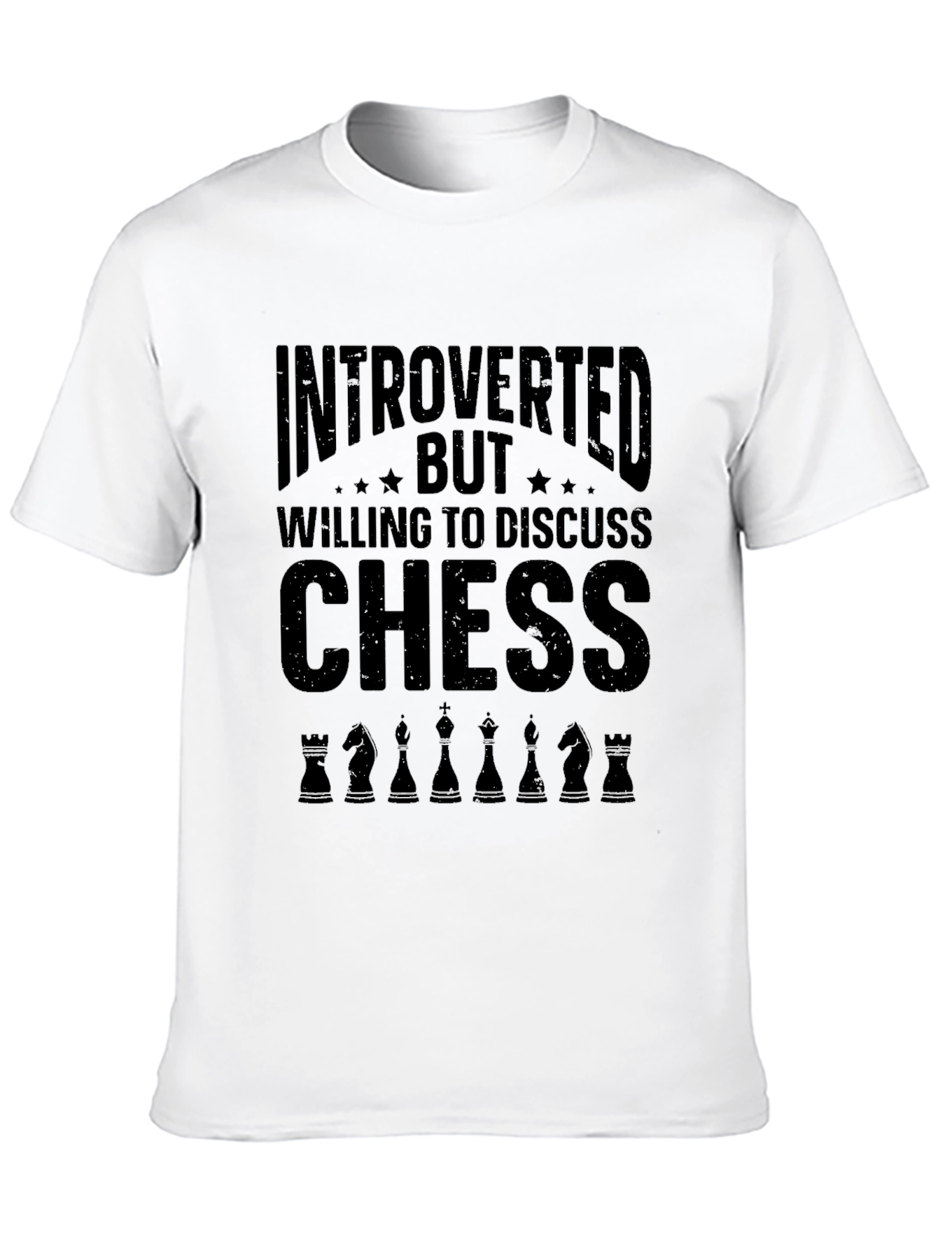 Introverted Chess T-Shirt - Playful Design