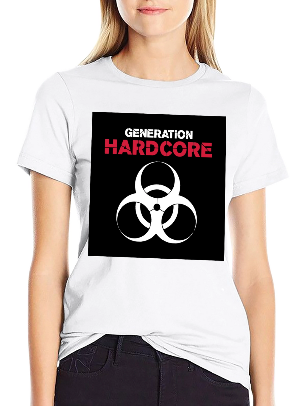 Generation Hardcore Biohazard Symbol Black T-Shirt