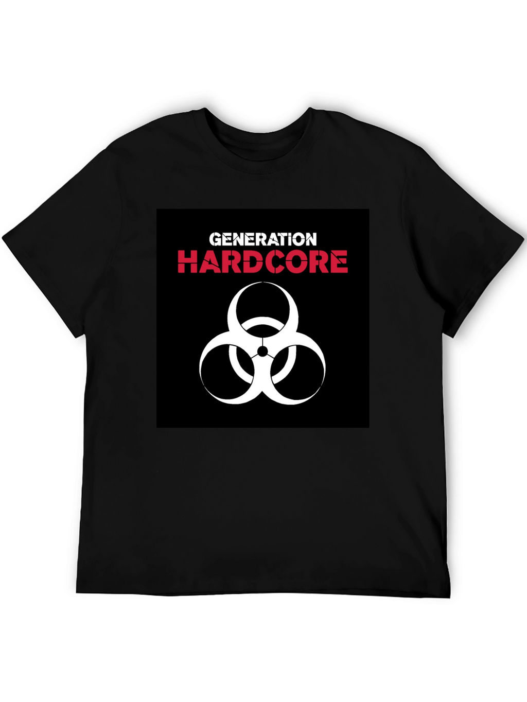 Generation Hardcore Biohazard Symbol Black T-Shirt