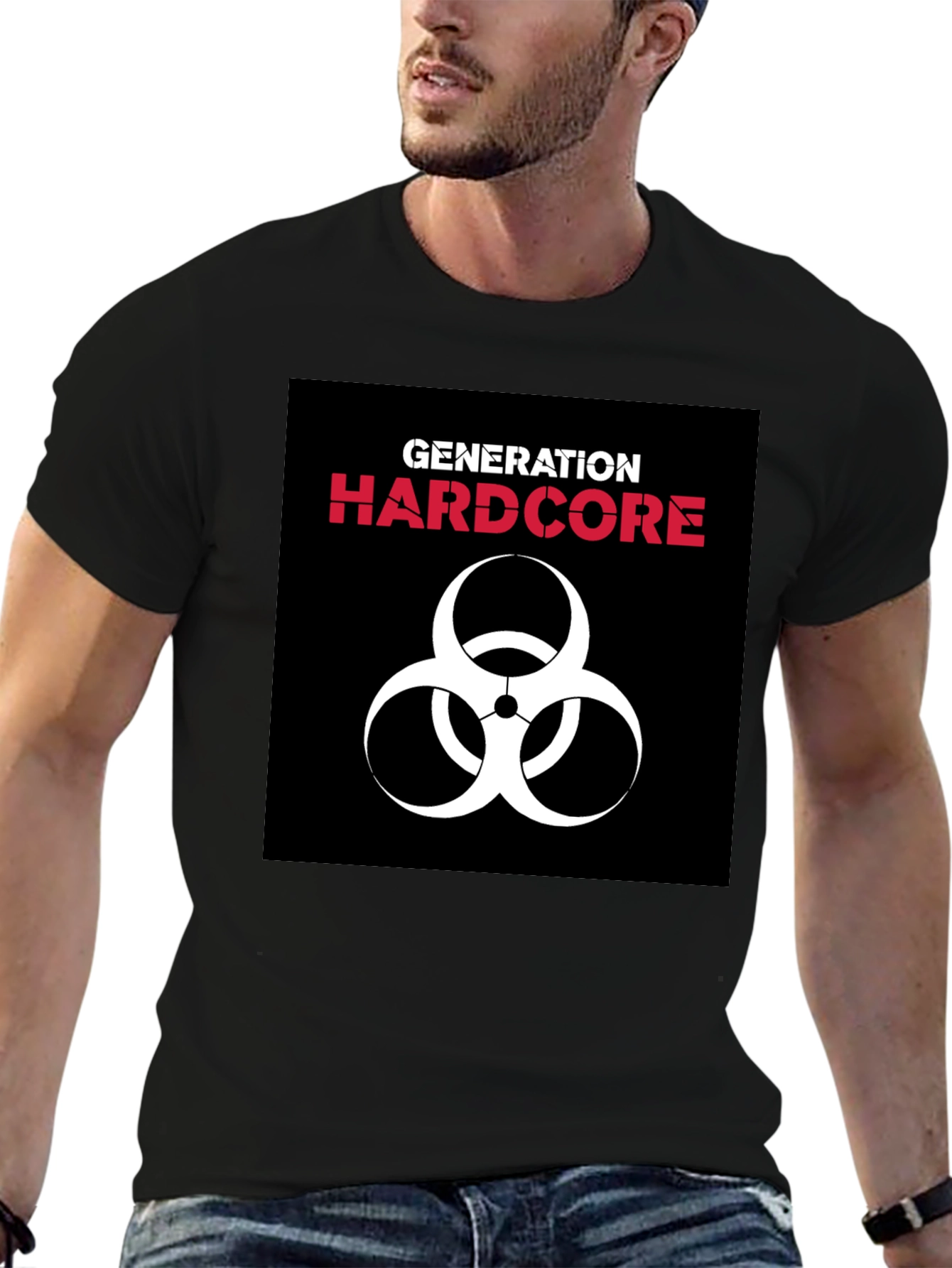 Generation Hardcore Biohazard Symbol Black T-Shirt