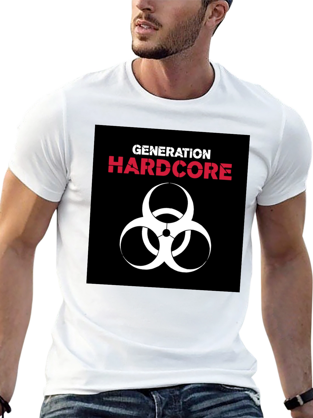 Generation Hardcore Biohazard Symbol Black T-Shirt