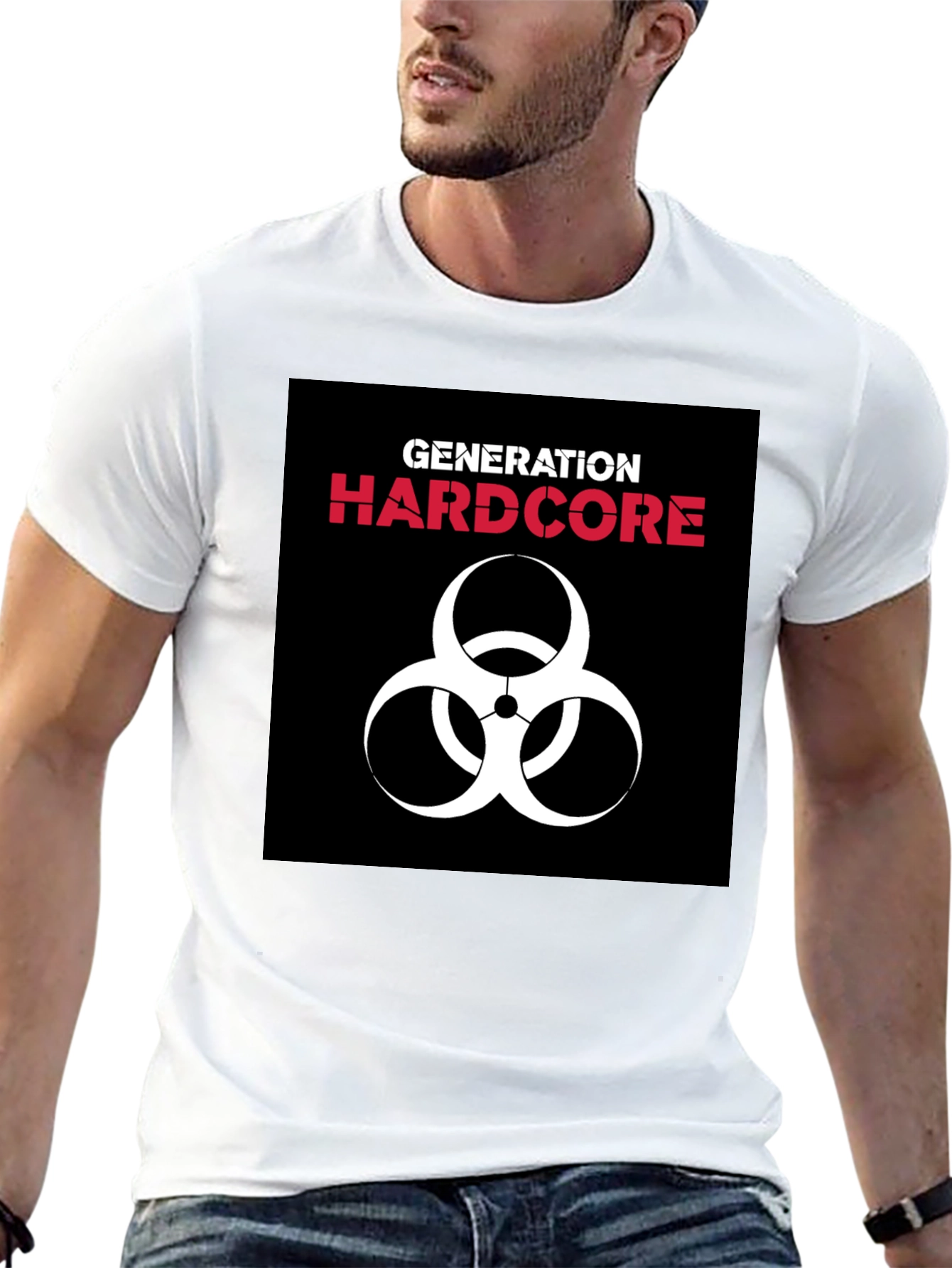Generation Hardcore Biohazard Symbol Black T-Shirt