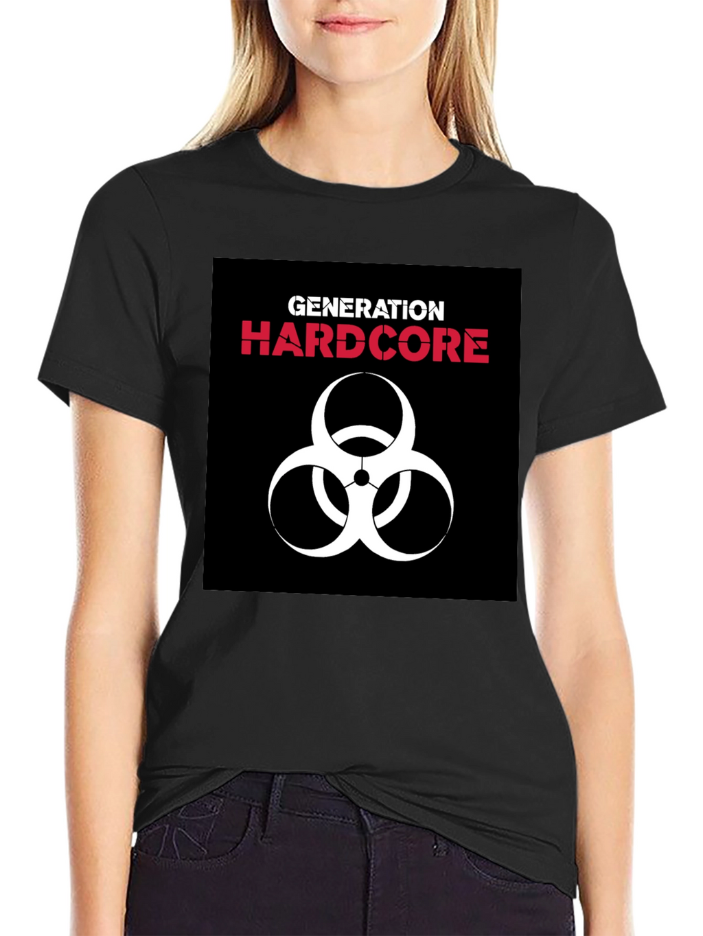 Generation Hardcore Biohazard Symbol Black T-Shirt
