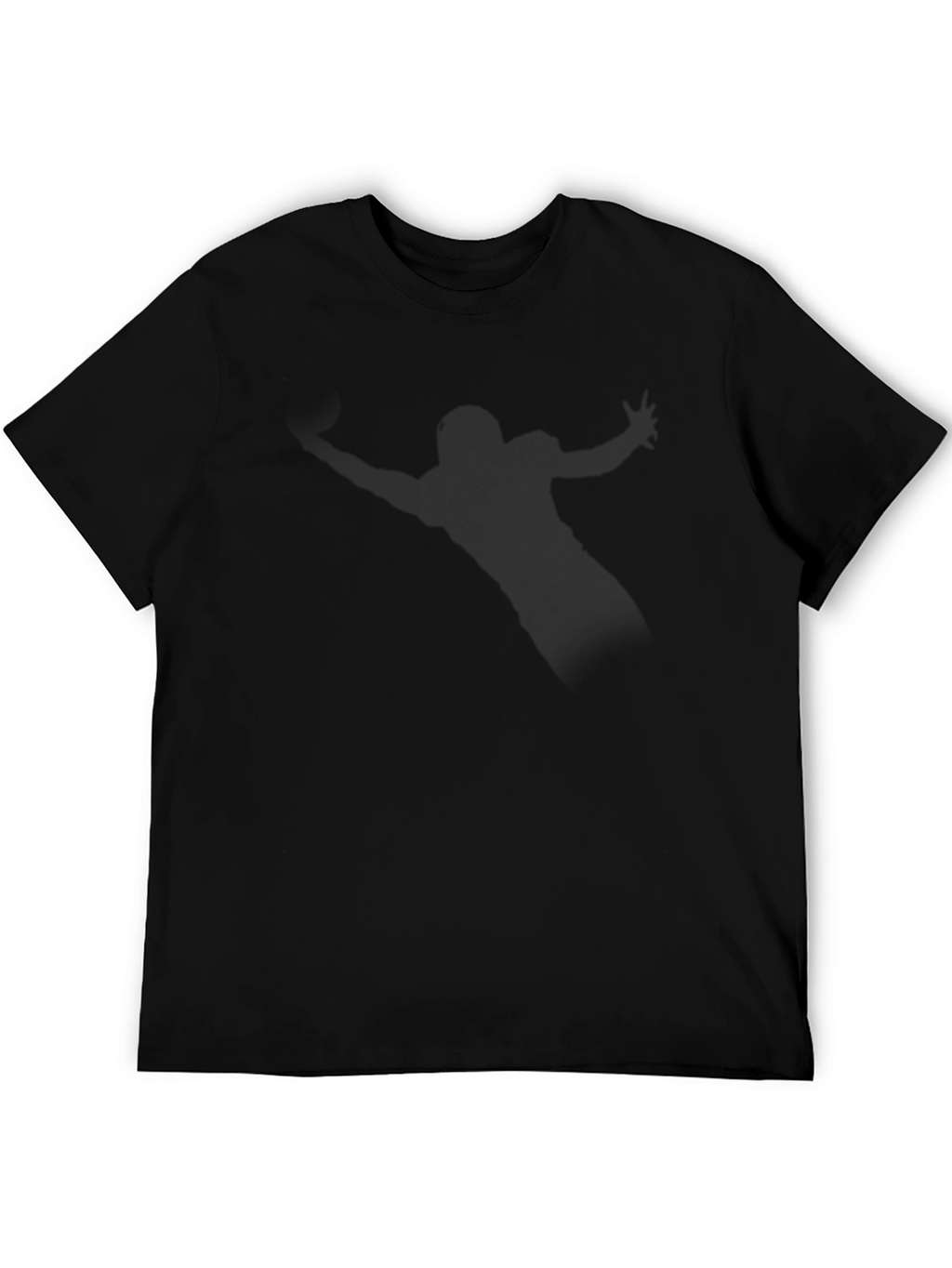 Mens Classic Black Crewneck T-Shirt