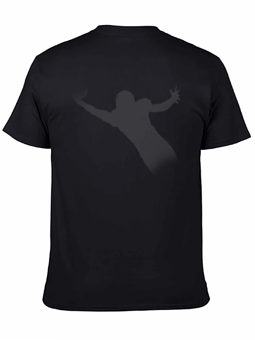 Mens Classic Black Crewneck T-Shirt