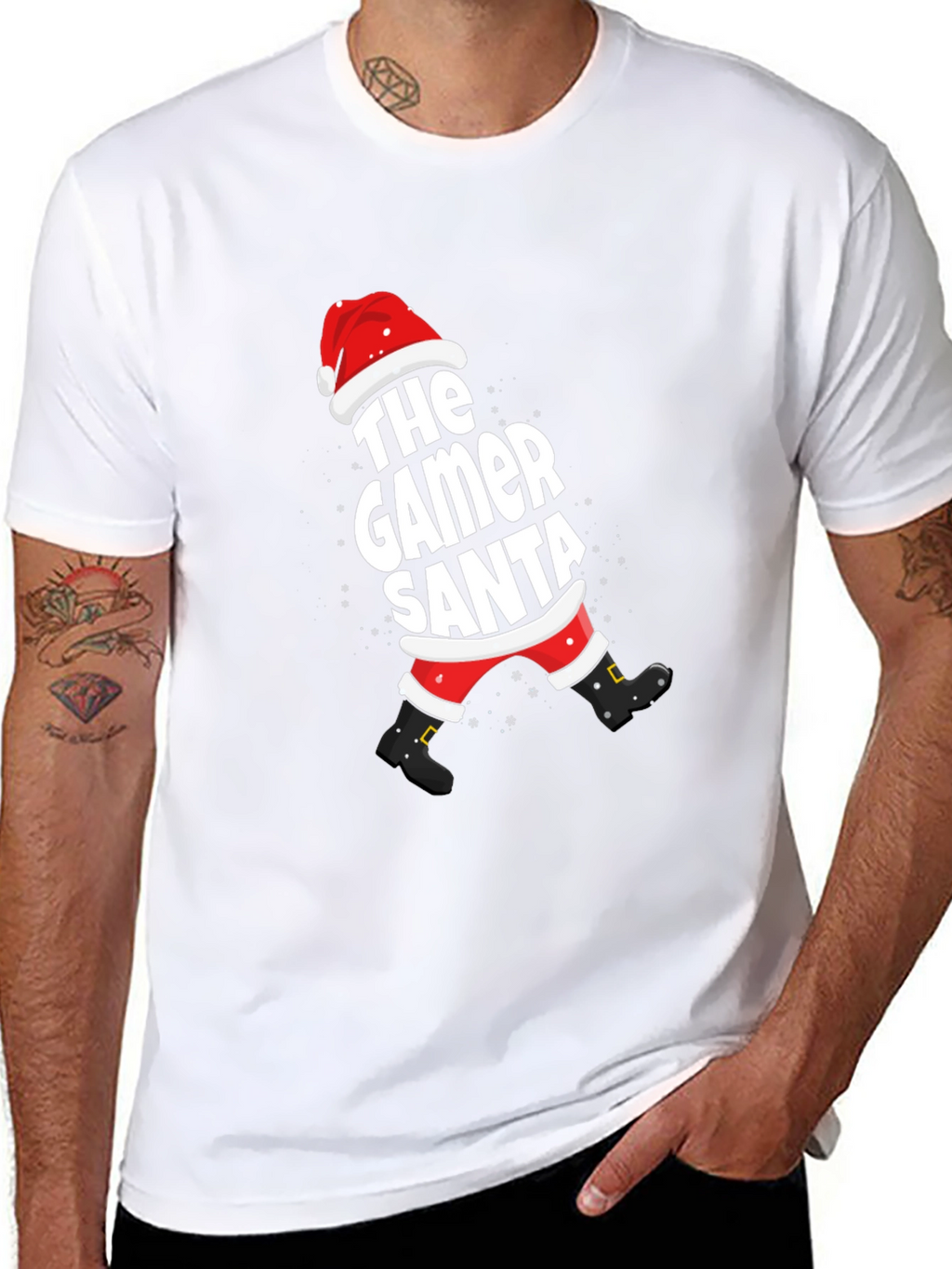 The Gamer Santa T-Shirt - Holiday Festive Tee