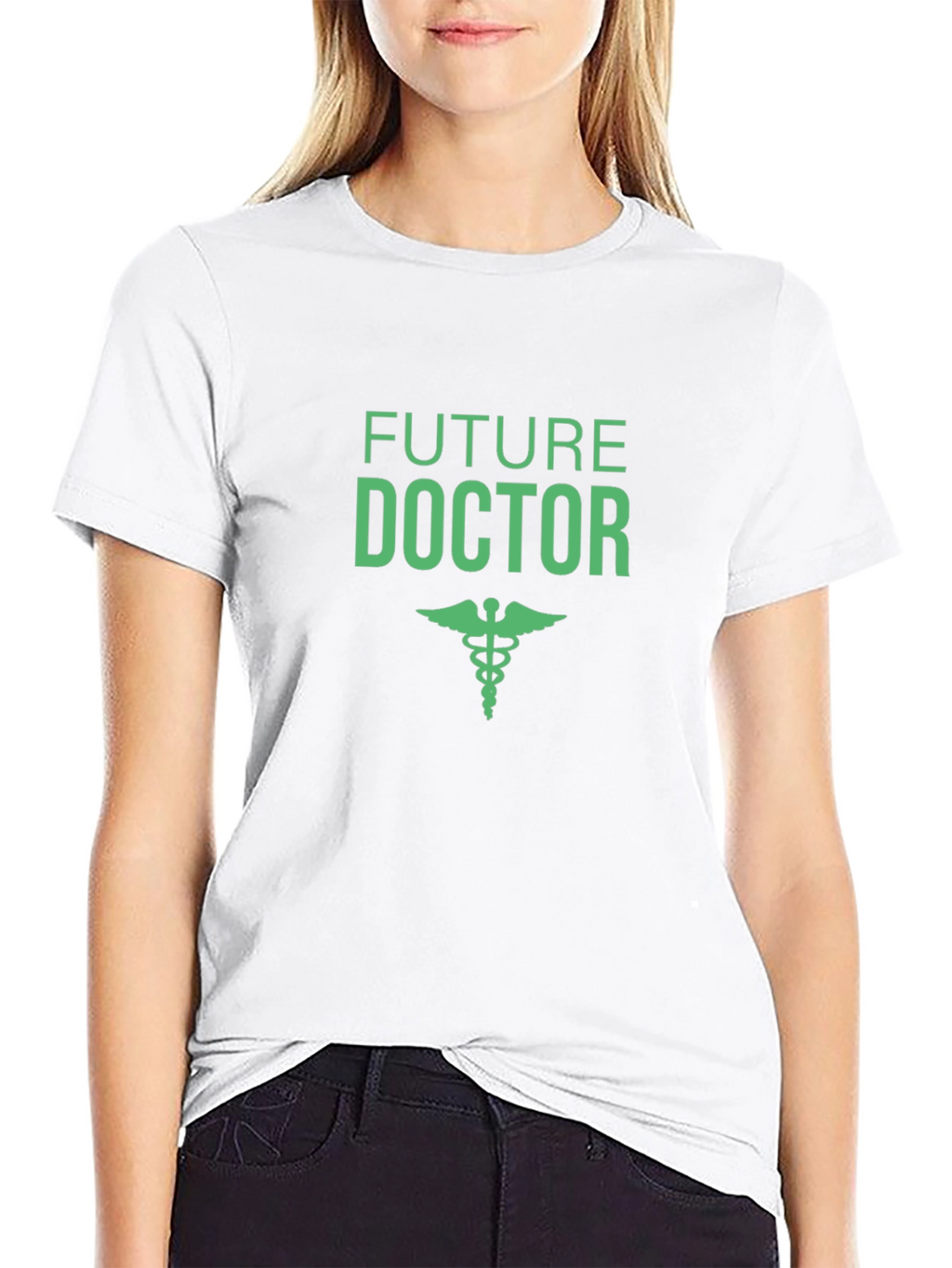 Future Doctor T-Shirt - Black Caduceus