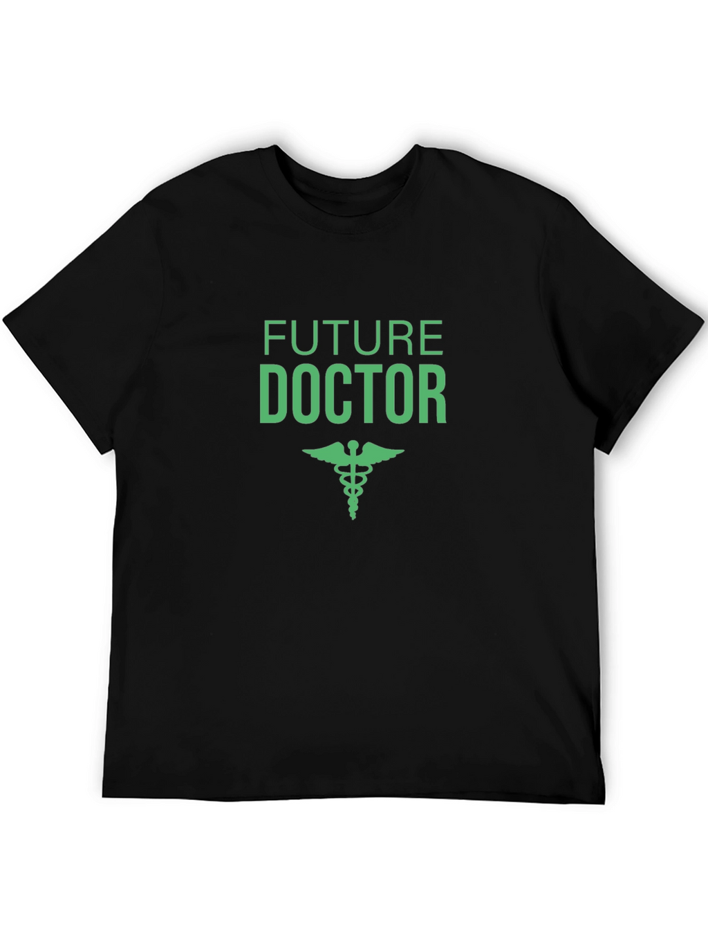 Future Doctor T-Shirt - Black Caduceus