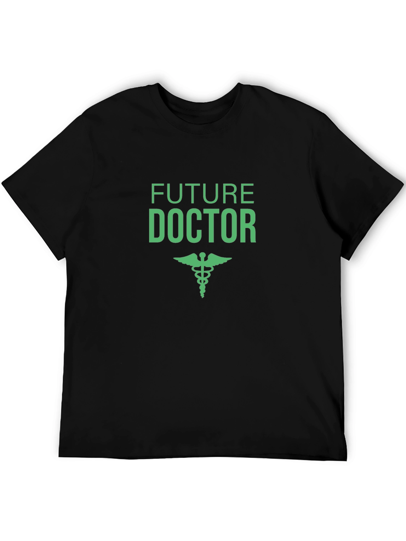 Future Doctor T-Shirt - Black Caduceus