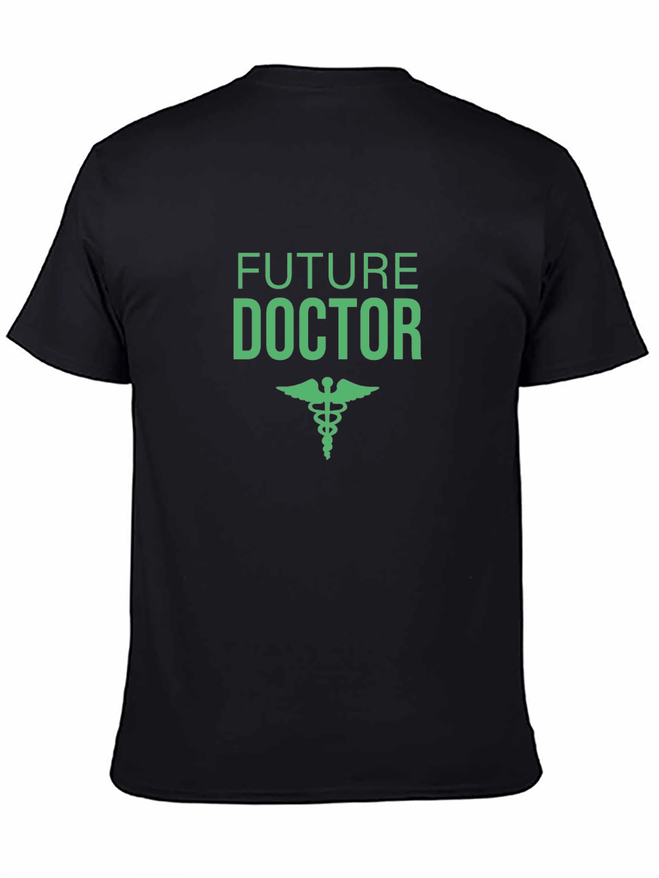 Future Doctor T-Shirt - Black Caduceus