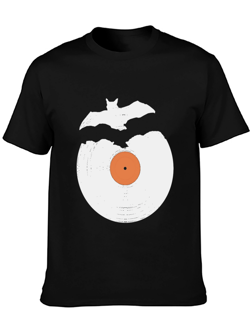 Vinyl Record & Bat Graphic Tee