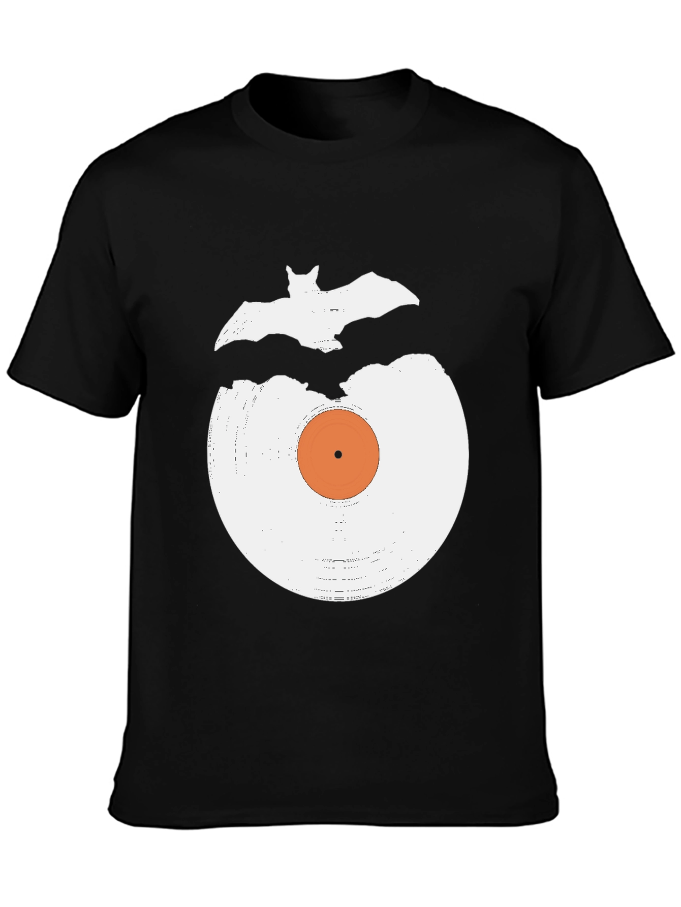 Vinyl Record & Bat Graphic Tee
