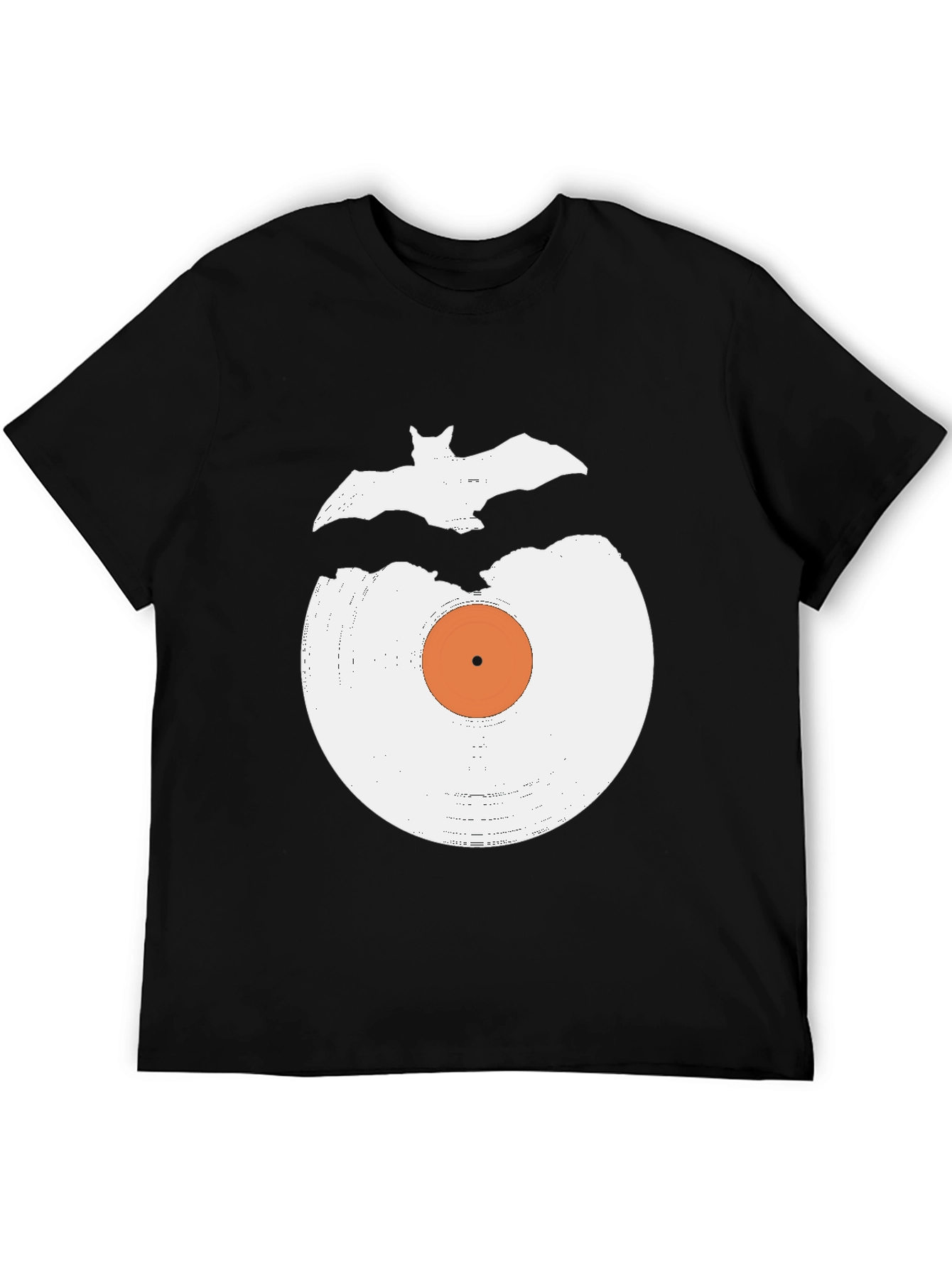 Vinyl Record & Bat Graphic Tee
