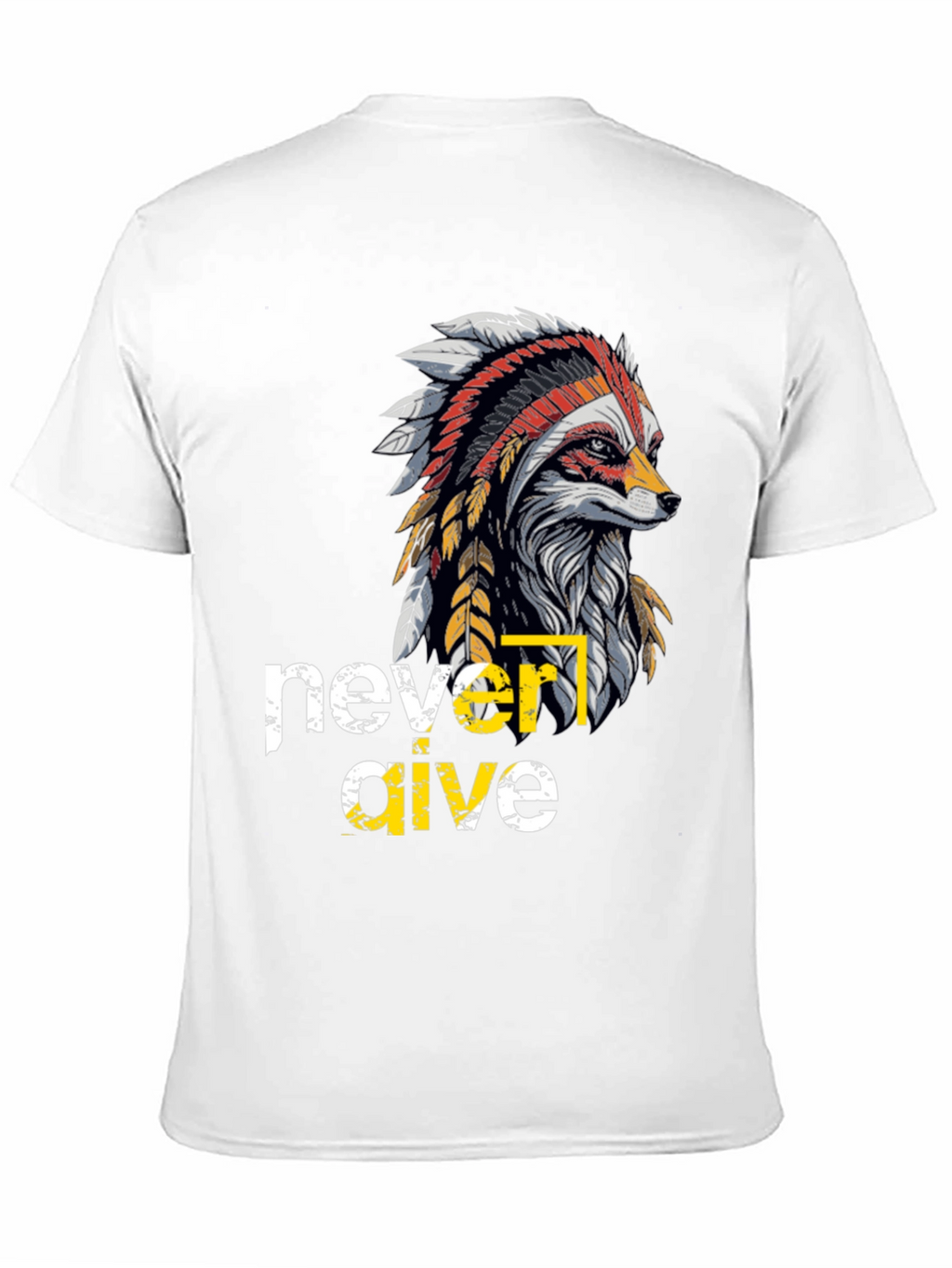 Native American Fox Graphic T-Shirt
