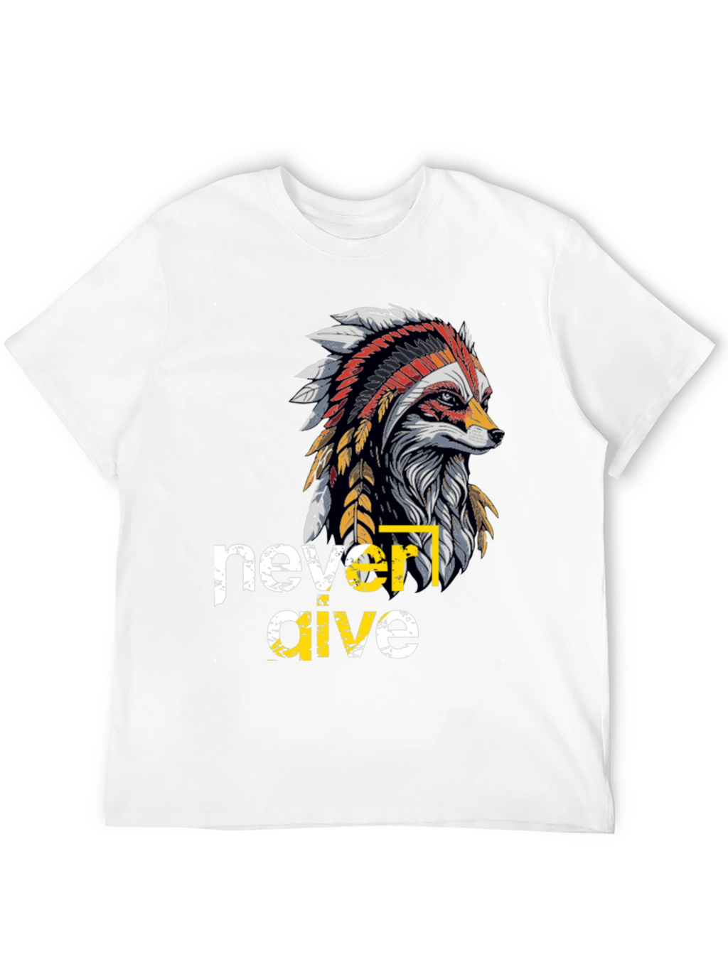 Native American Fox Graphic T-Shirt
