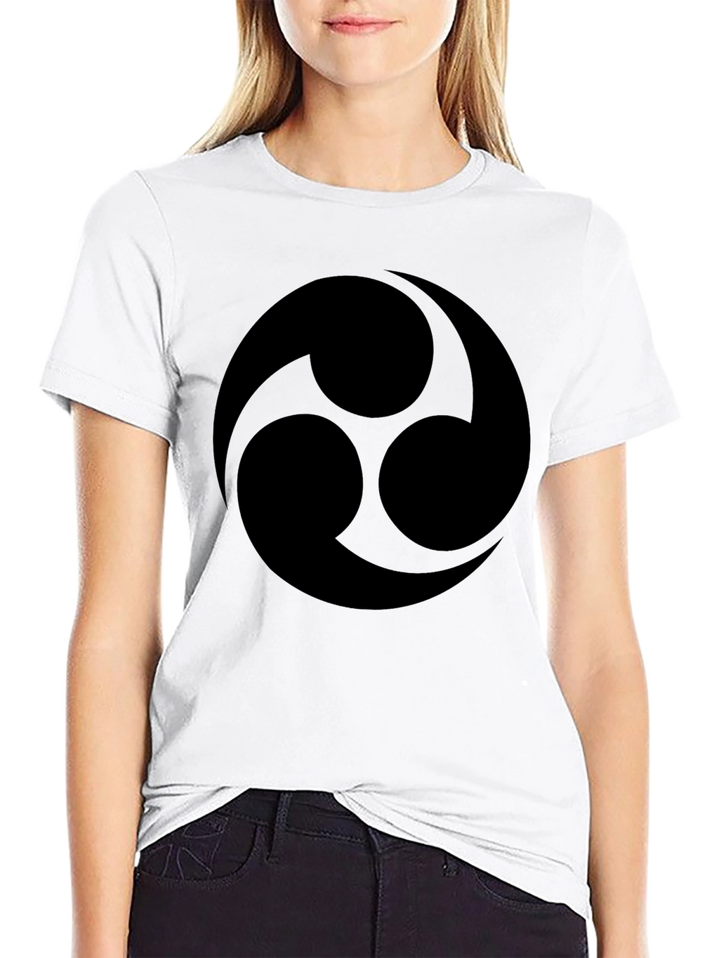 Bold Black Tomoe T-Shirt