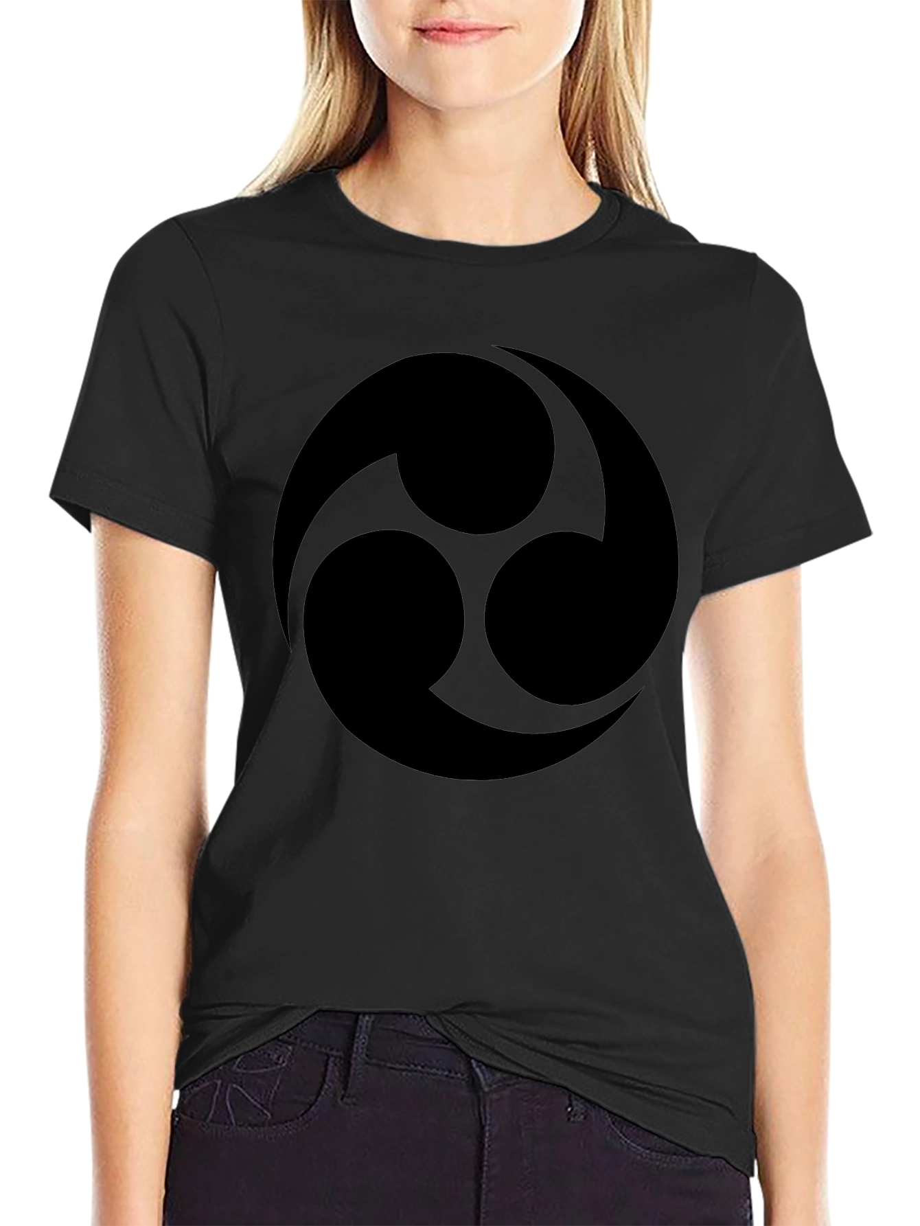 Bold Black Tomoe T-Shirt
