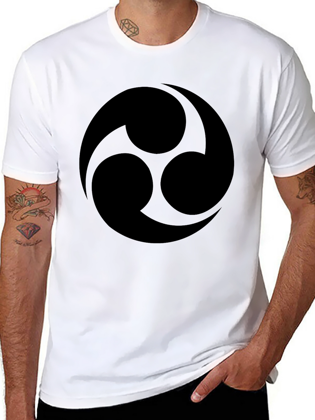 Bold Black Tomoe T-Shirt