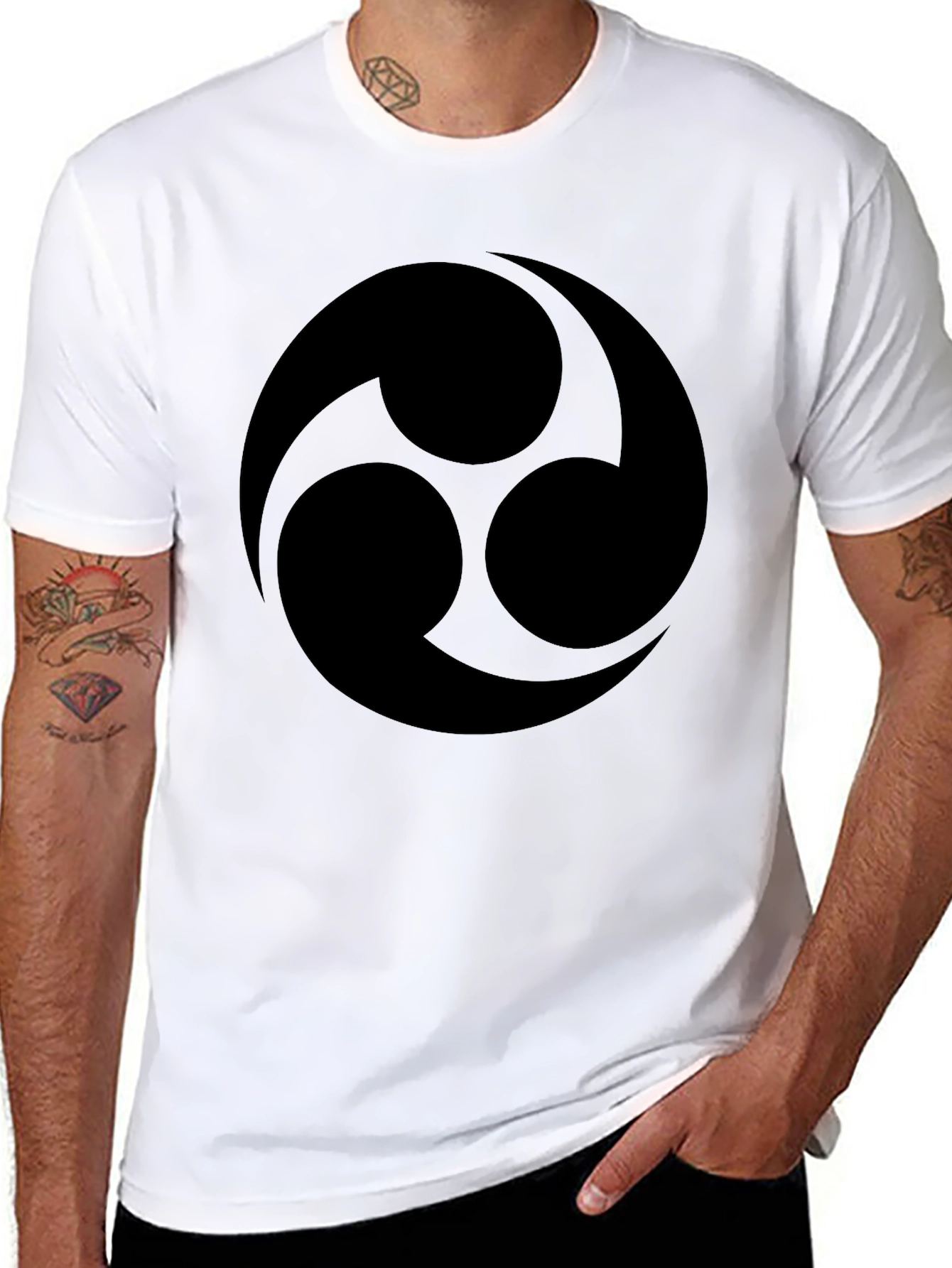Bold Black Tomoe T-Shirt