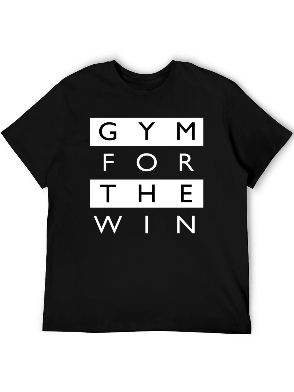 Gym For The Win Black Graphic T-Shirt