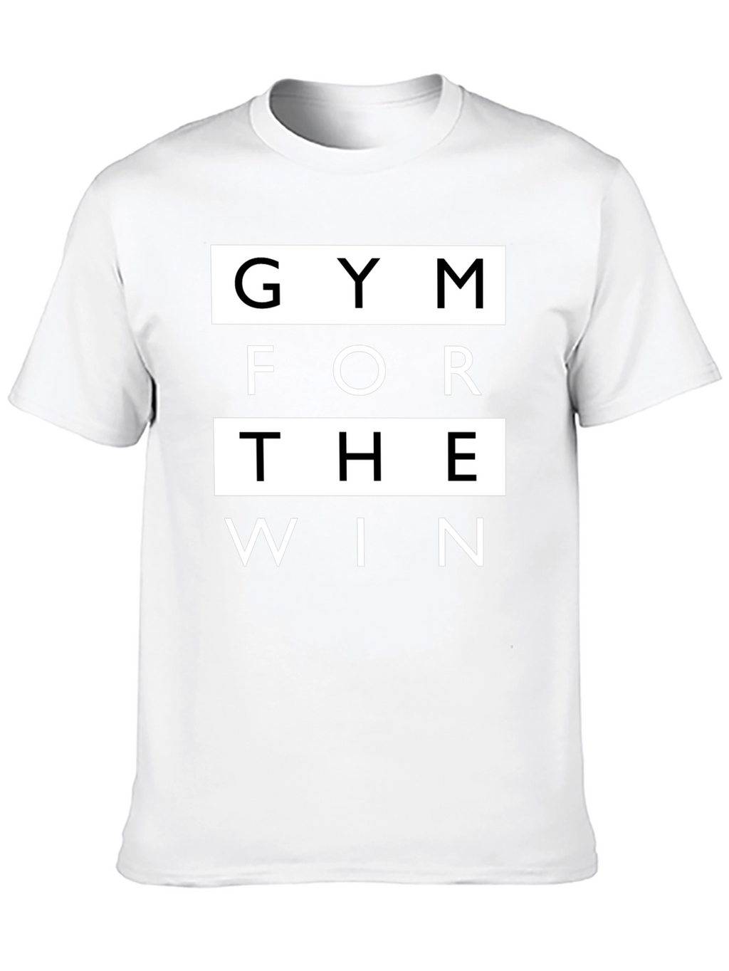 Gym For The Win Black Graphic T-Shirt