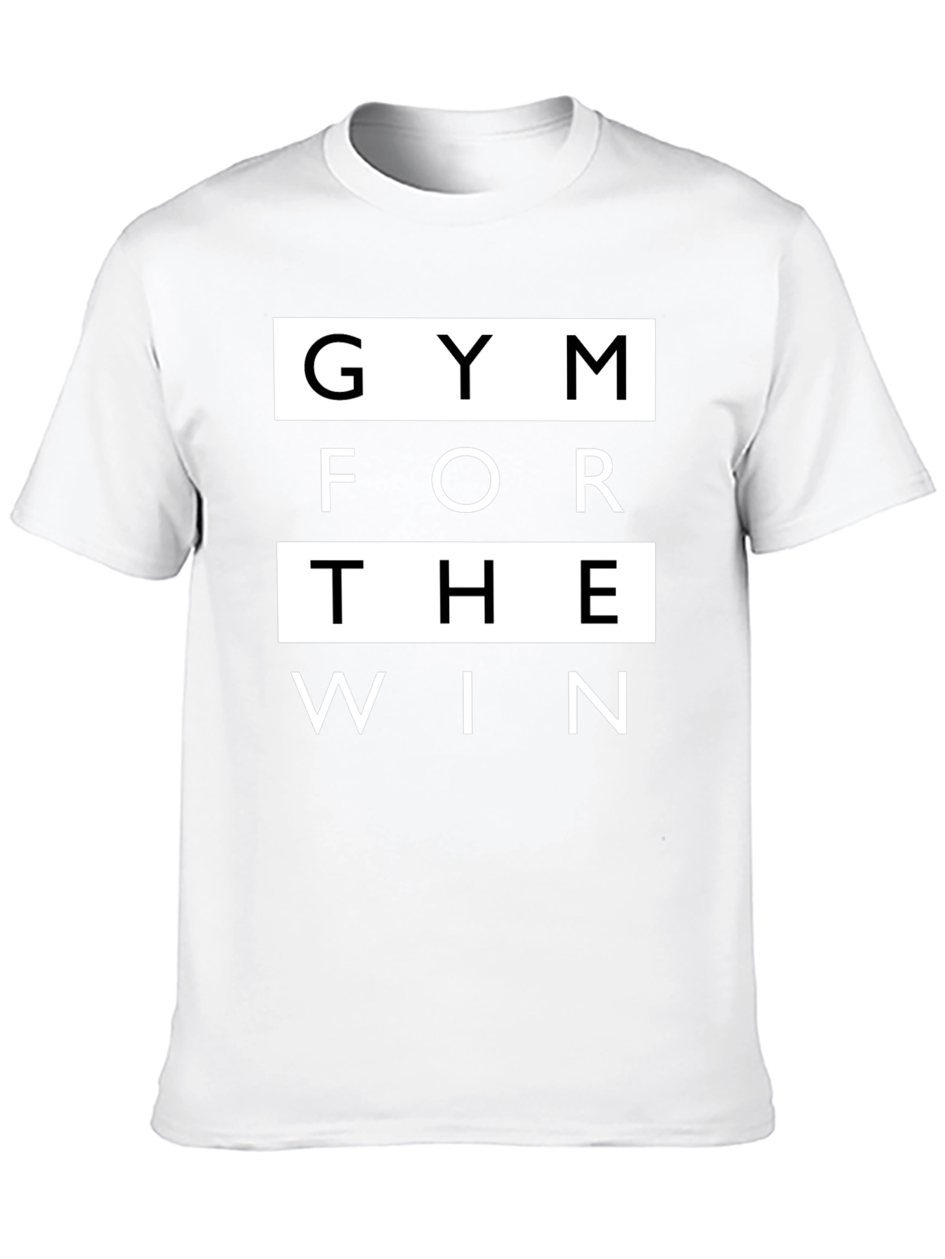 Gym For The Win Black Graphic T-Shirt