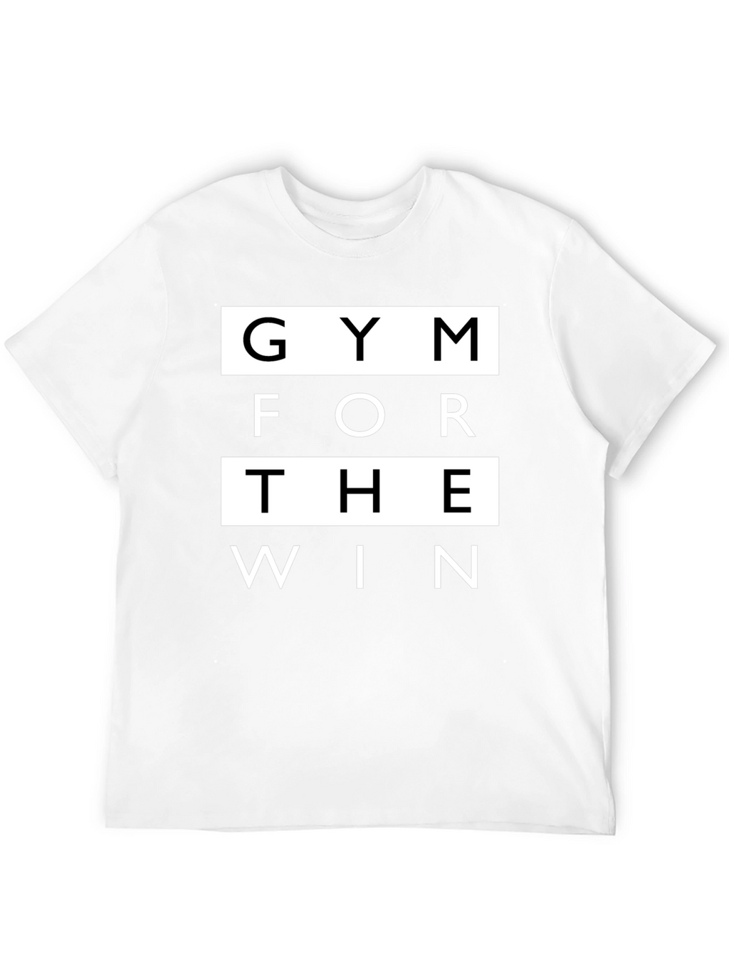Gym For The Win Black Graphic T-Shirt