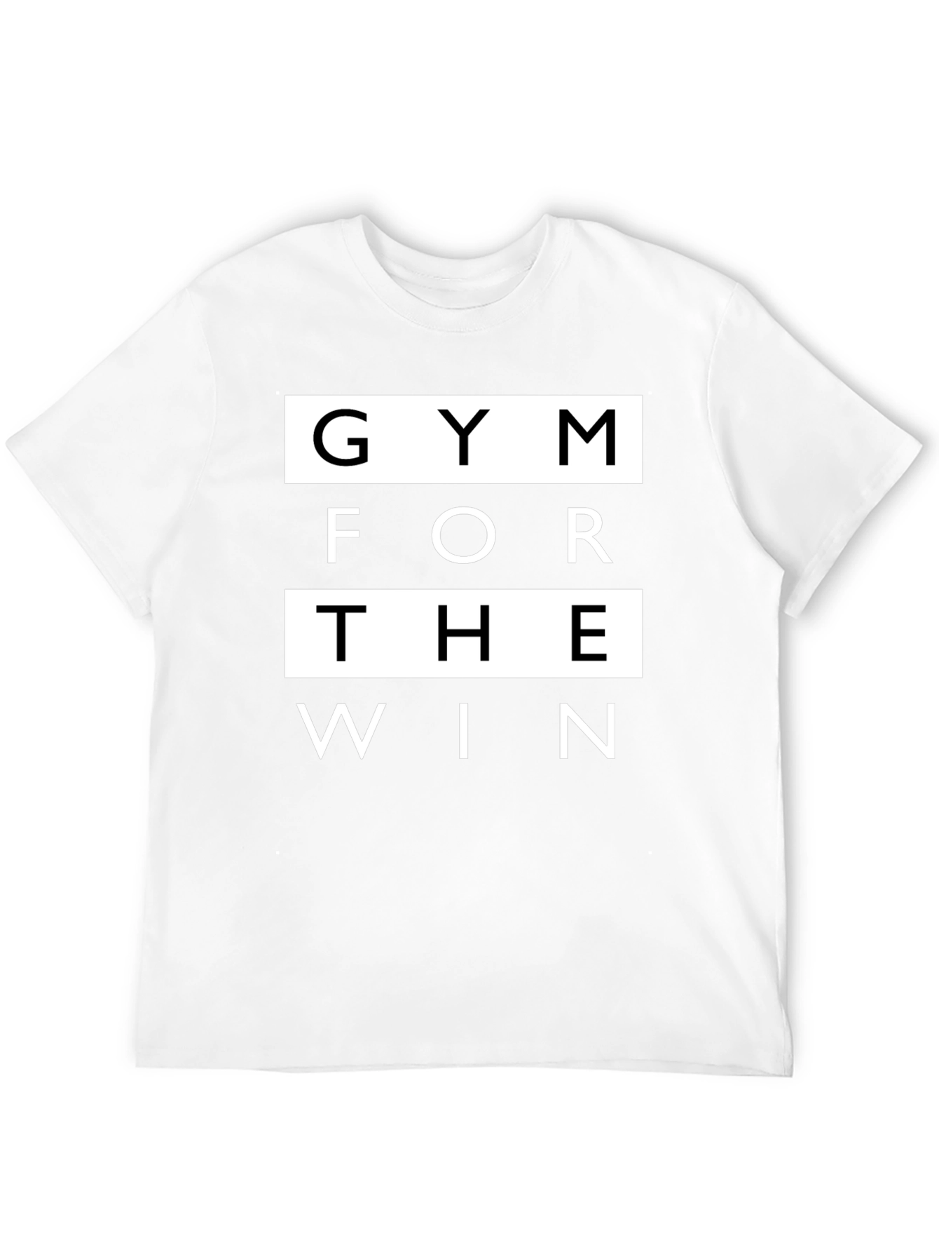 Gym For The Win Black Graphic T-Shirt