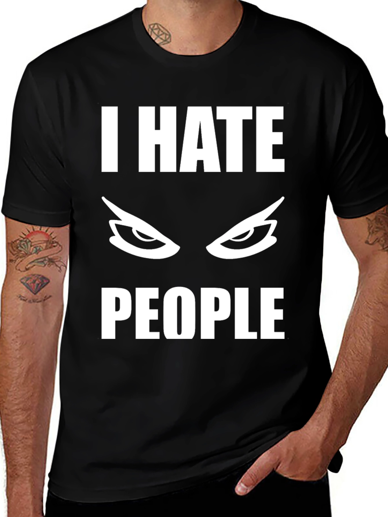 I Hate People Graphic Tee - Sarcastic Humor T-Shirt