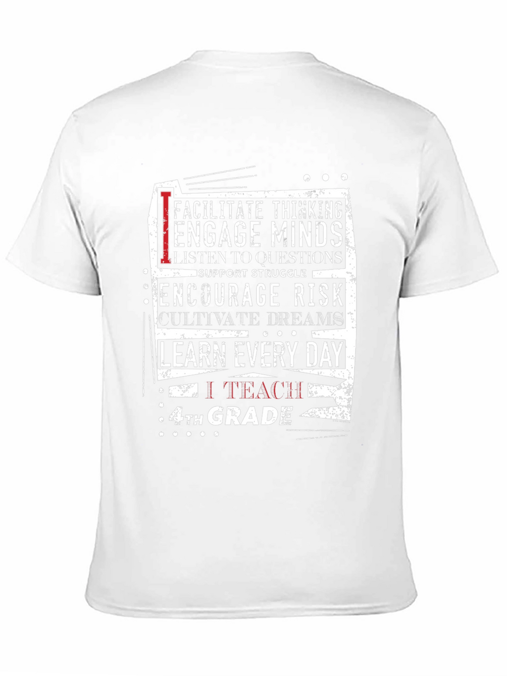 Teacher 4th Grade T-Shirt - Encourage Minds & Dreams