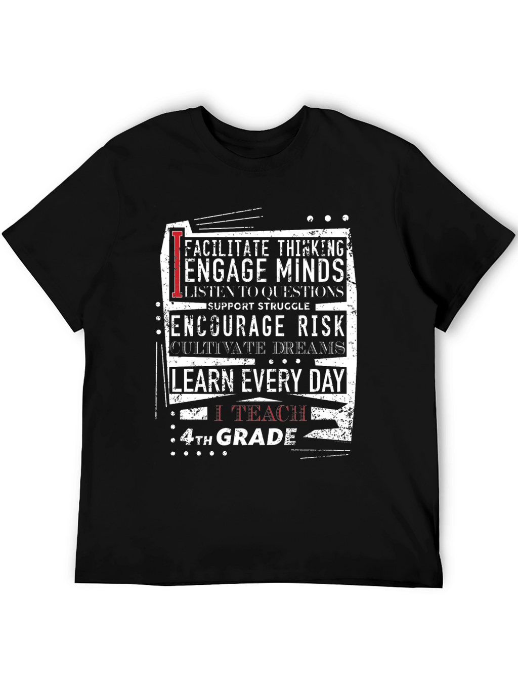 Teacher 4th Grade T-Shirt - Encourage Minds & Dreams